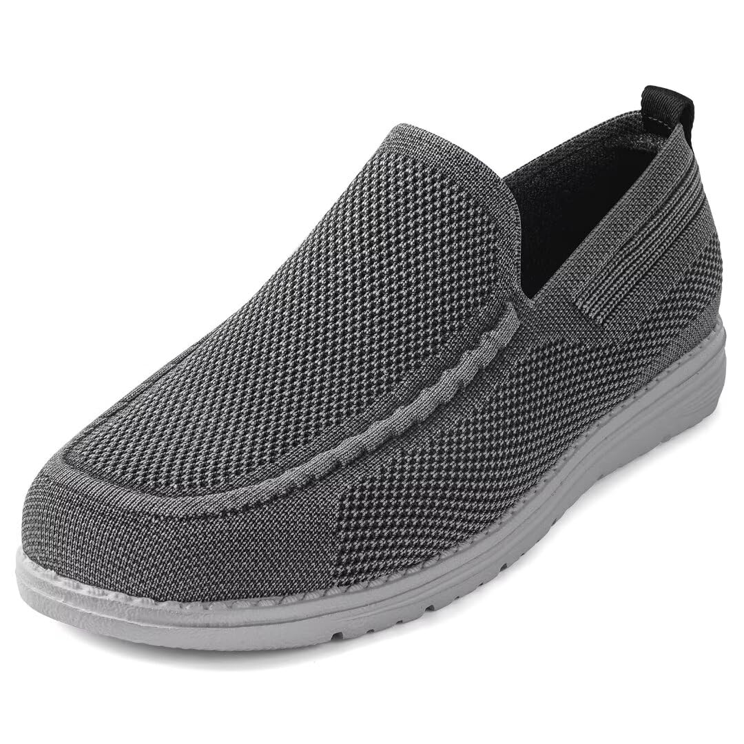 Men Wide Width Slip On Shoes Loafer with Arch Support Insoles Men Casual Shoes