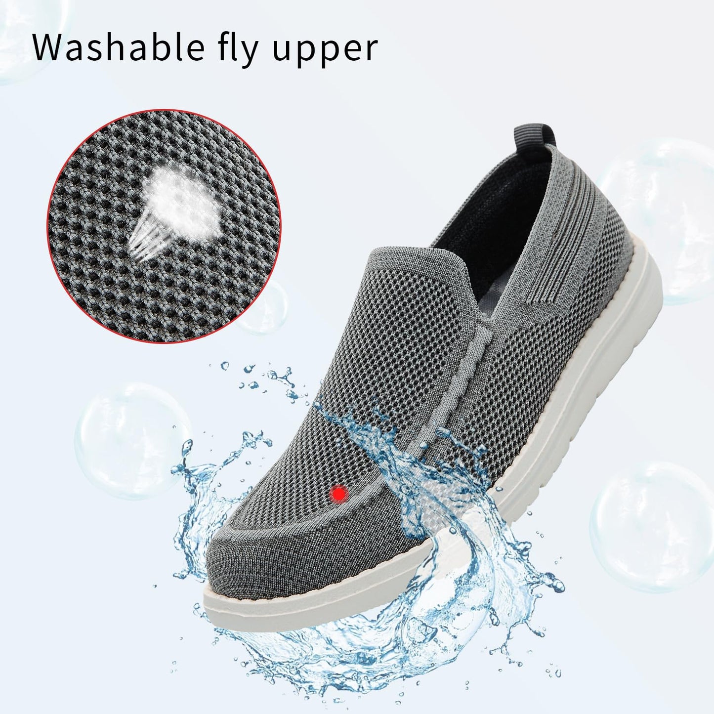 Men Wide Width Slip On Shoes Loafer with Arch Support Insoles Men Casual Shoes