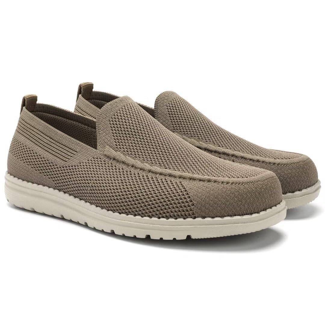 Men Wide Width Slip On Shoes Loafer with Arch Support Insoles Men Casual Shoes