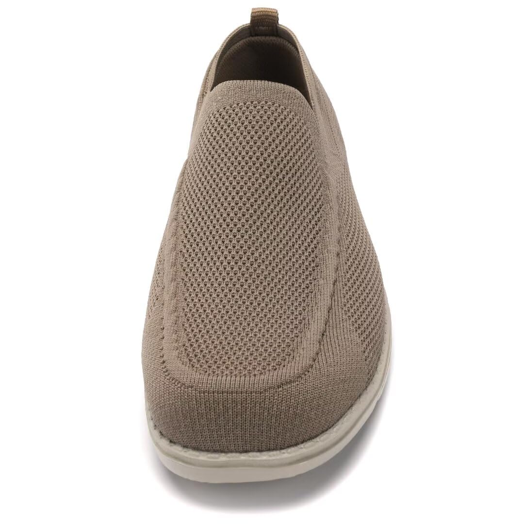 Men Wide Width Slip On Shoes Loafer with Arch Support Insoles Men Casual Shoes
