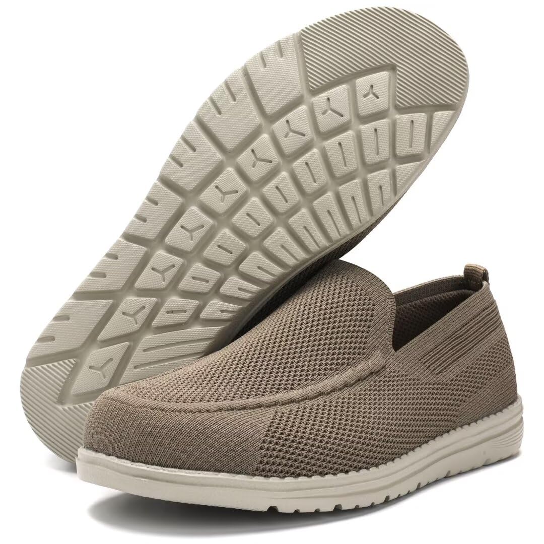 Men Wide Width Slip On Shoes Loafer with Arch Support Insoles Men Casual Shoes