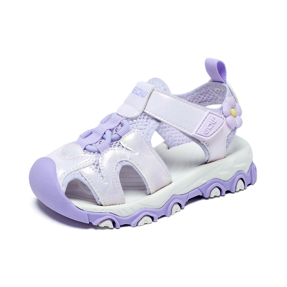 Girls Closed Toe Sandals, Non-Slip, Lightweight for Outdoor Summer Fun