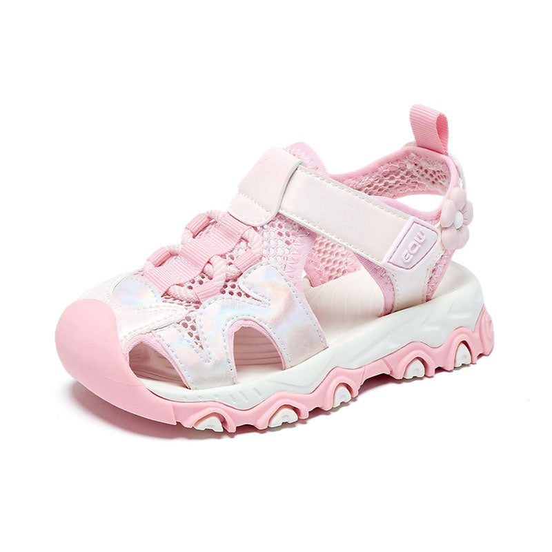 Lightweight Girls Outdoor Sandals, Non-Slip, Closed Toe for Summer