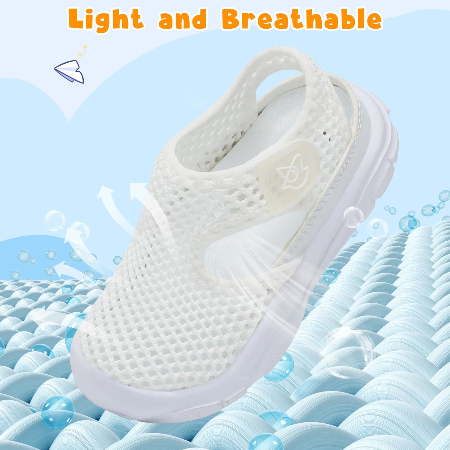 Toddler Sandals Boys Girls Wide Sandals Kids Water Sandal Shoes Lightweight Barefoot Summer Shoes for Beach Swim