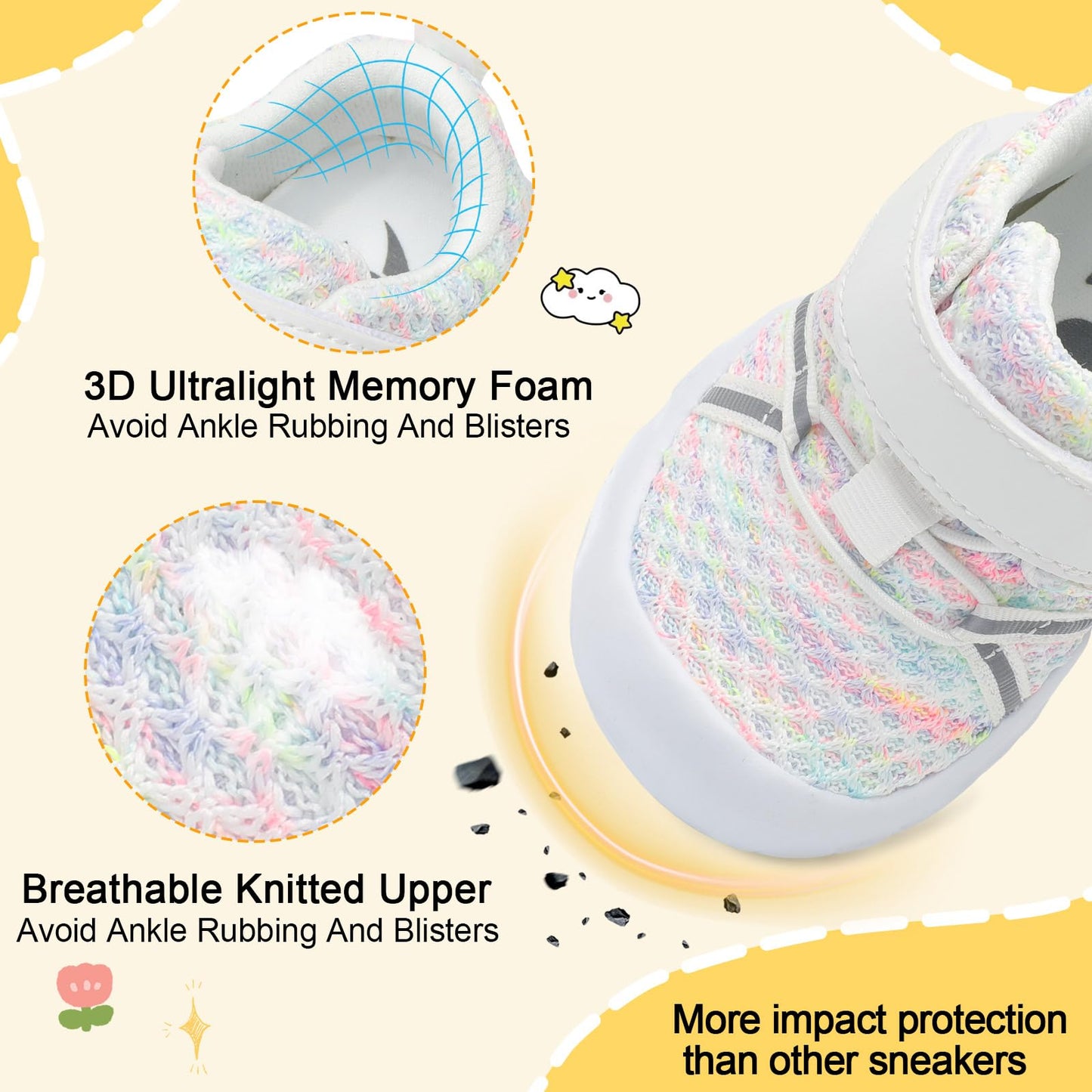 Toddler Sneakers Wide Toddler Shoes Boys Girls Tennis Shoes