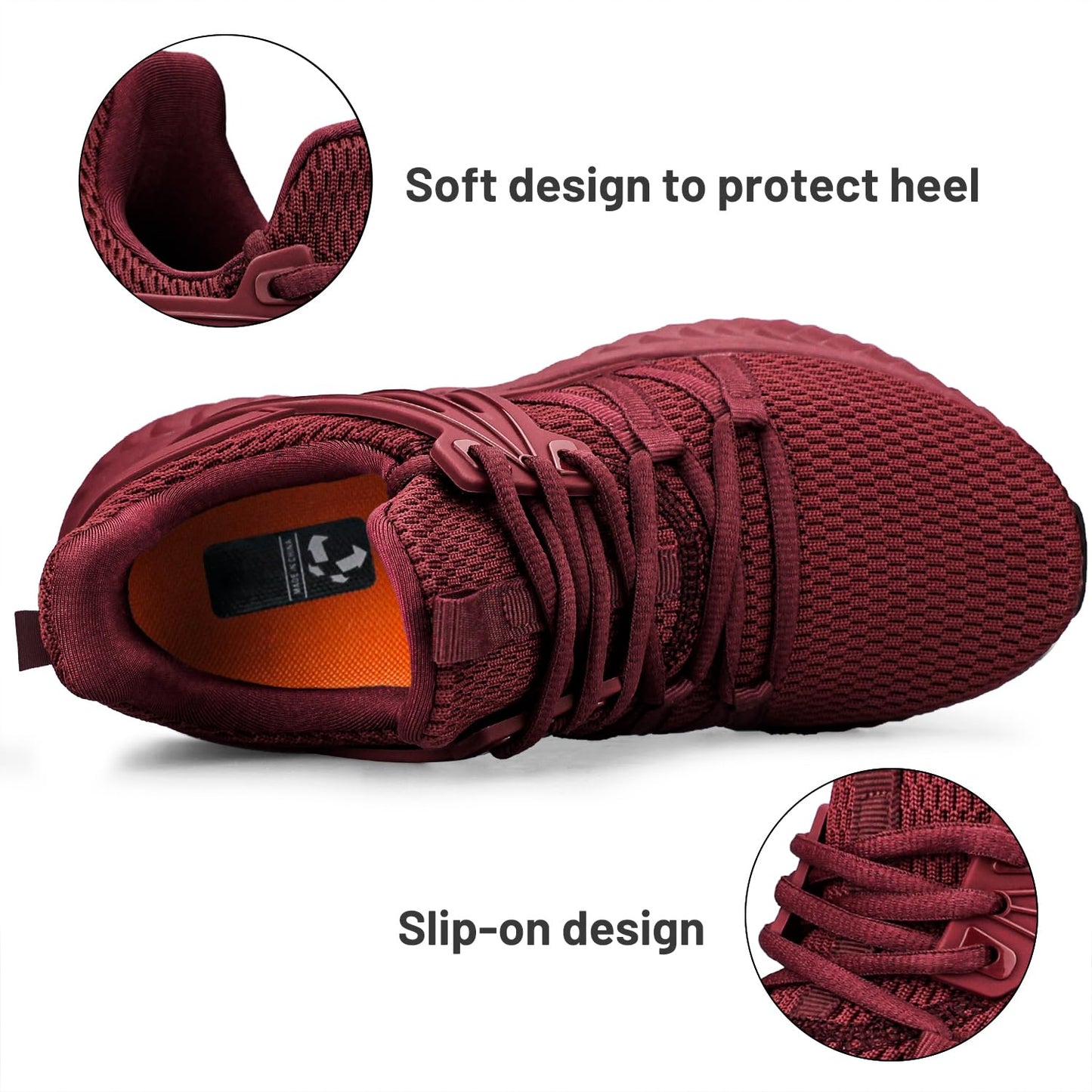 Womens Slip On Sneakers Women Walking Tennis Shoes