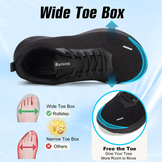 Wide Toe Box Shoes Women Sneakers Extra Wide Width Arch Support