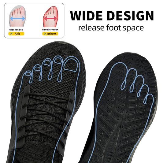 Mens Wide Sneakers Walking Shoes - Wide Slip on Tennis Shoes