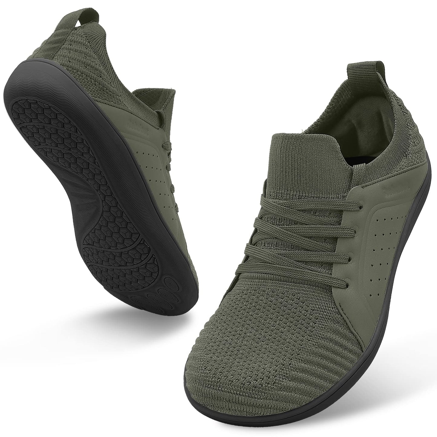 relxfeet Men's Barefoot Shoes Minimalist Cross-Trainer Shoes Wide Toe Walking Shoes