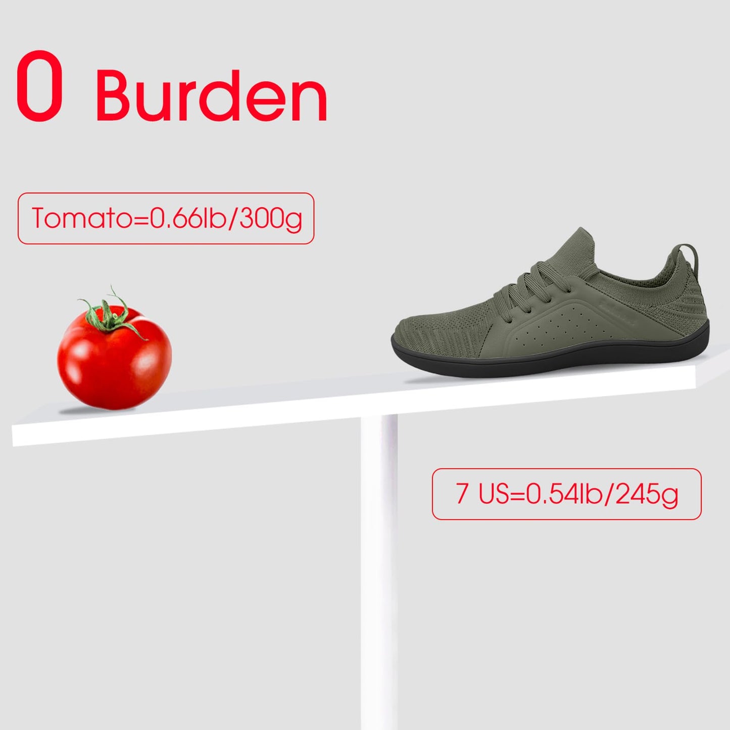 relxfeet Men's Barefoot Shoes Minimalist Cross-Trainer Shoes Wide Toe Walking Shoes