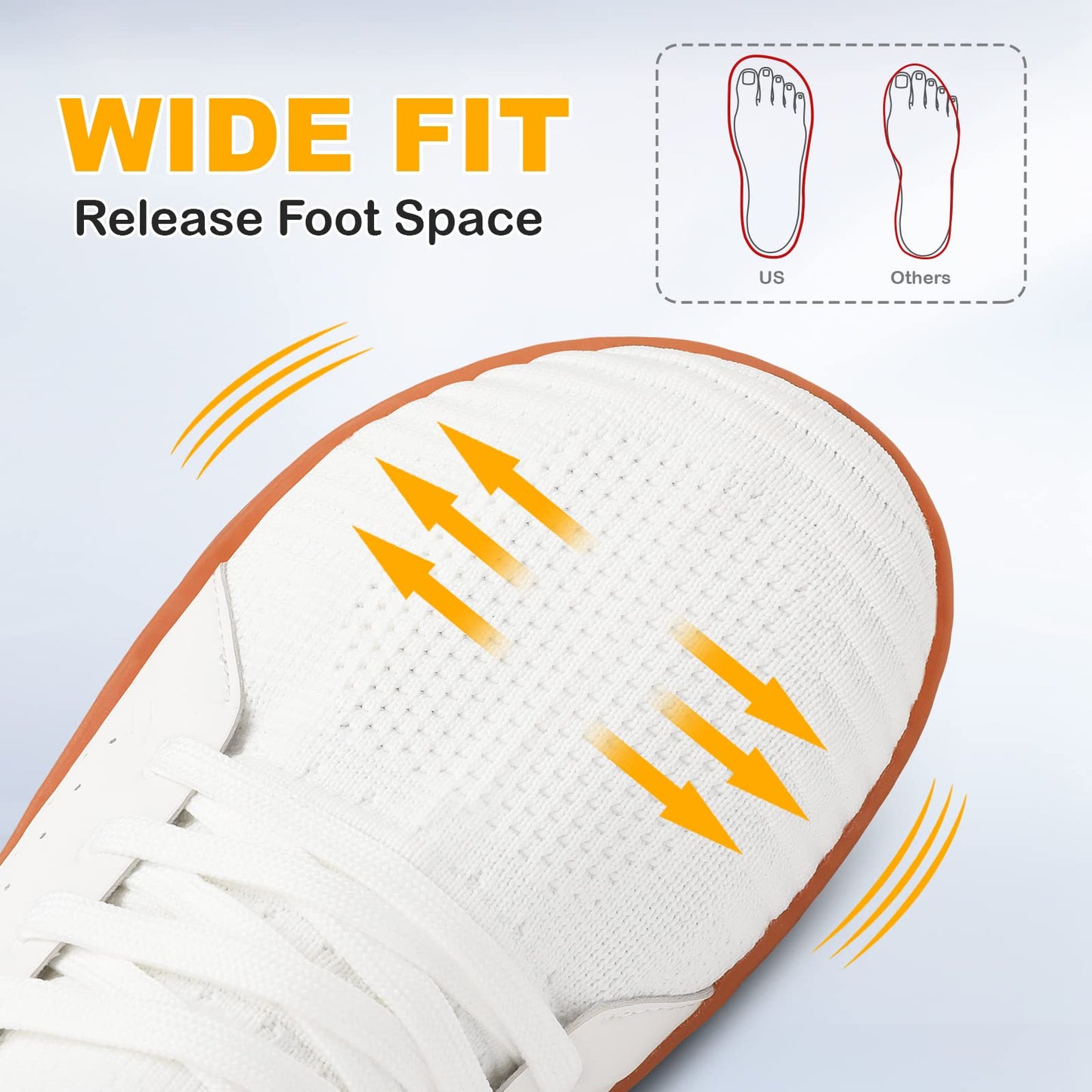 Womens Walking Shoes Wide Toe Barefoot Shoes Breathable Minimalist Zero Drop Sneakers