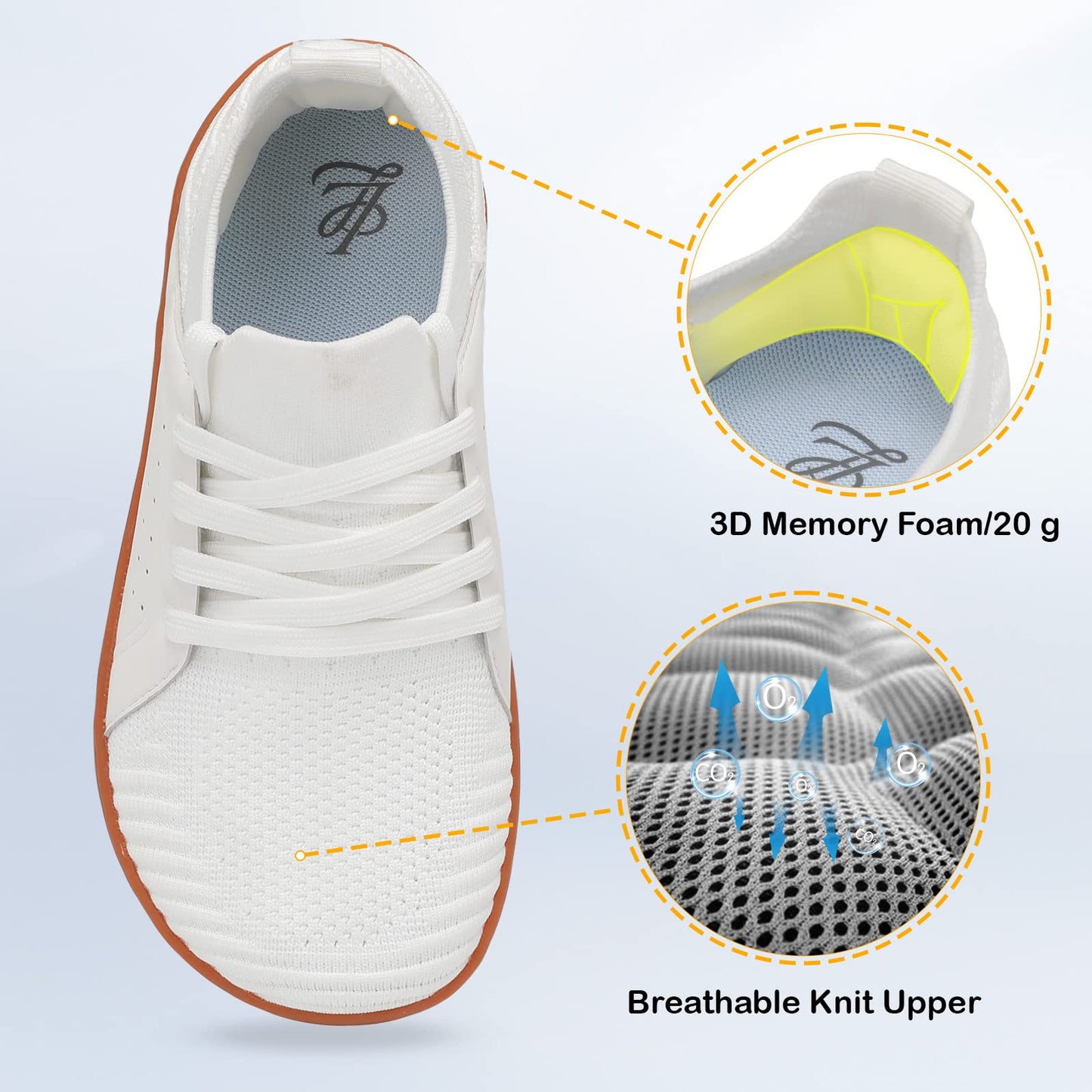 Womens Walking Shoes Wide Toe Barefoot Shoes Breathable Minimalist Zero Drop Sneakers