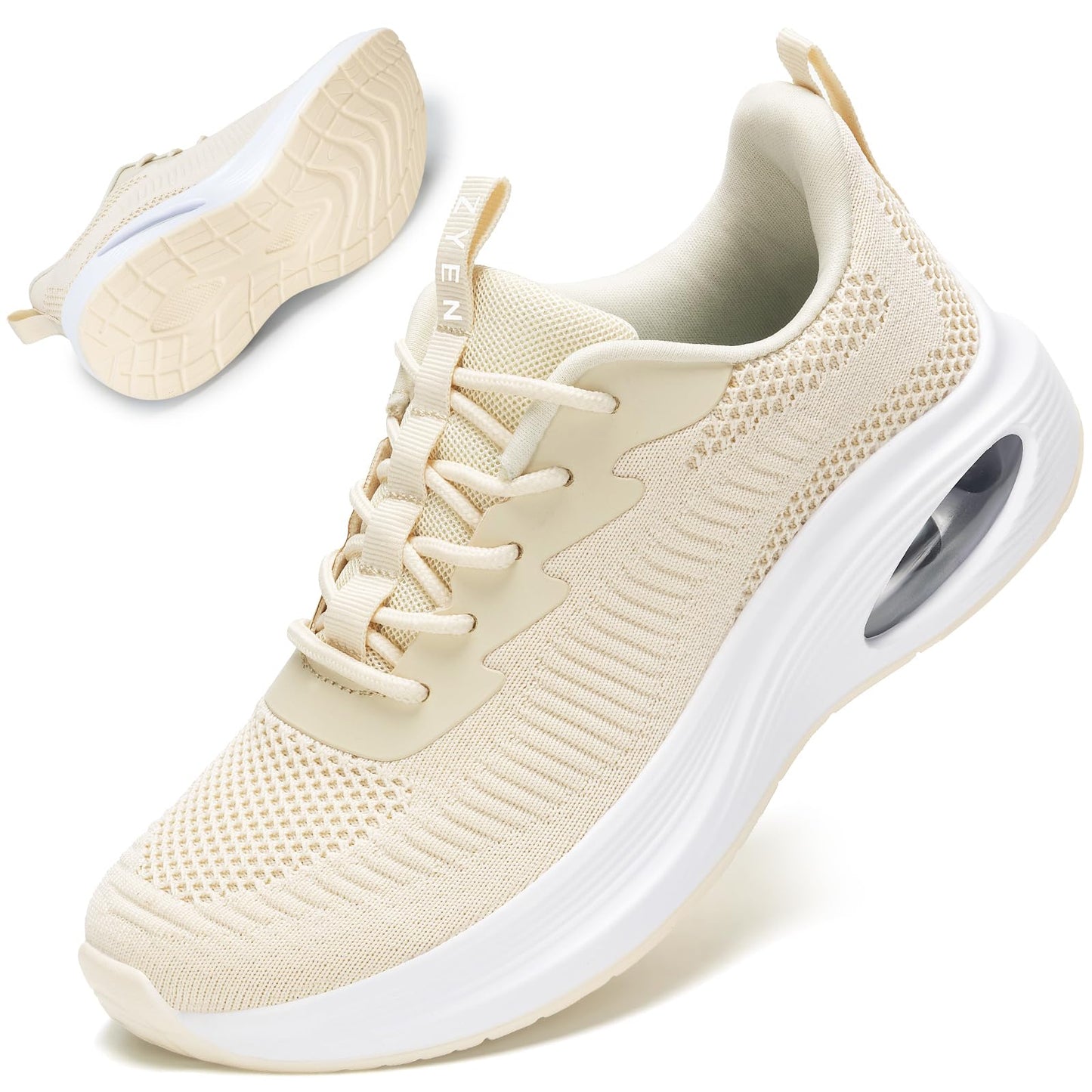 Wide Toe Box Shoes Women Air Cushion Road Running Shoes Extra Wide Width Sneakers