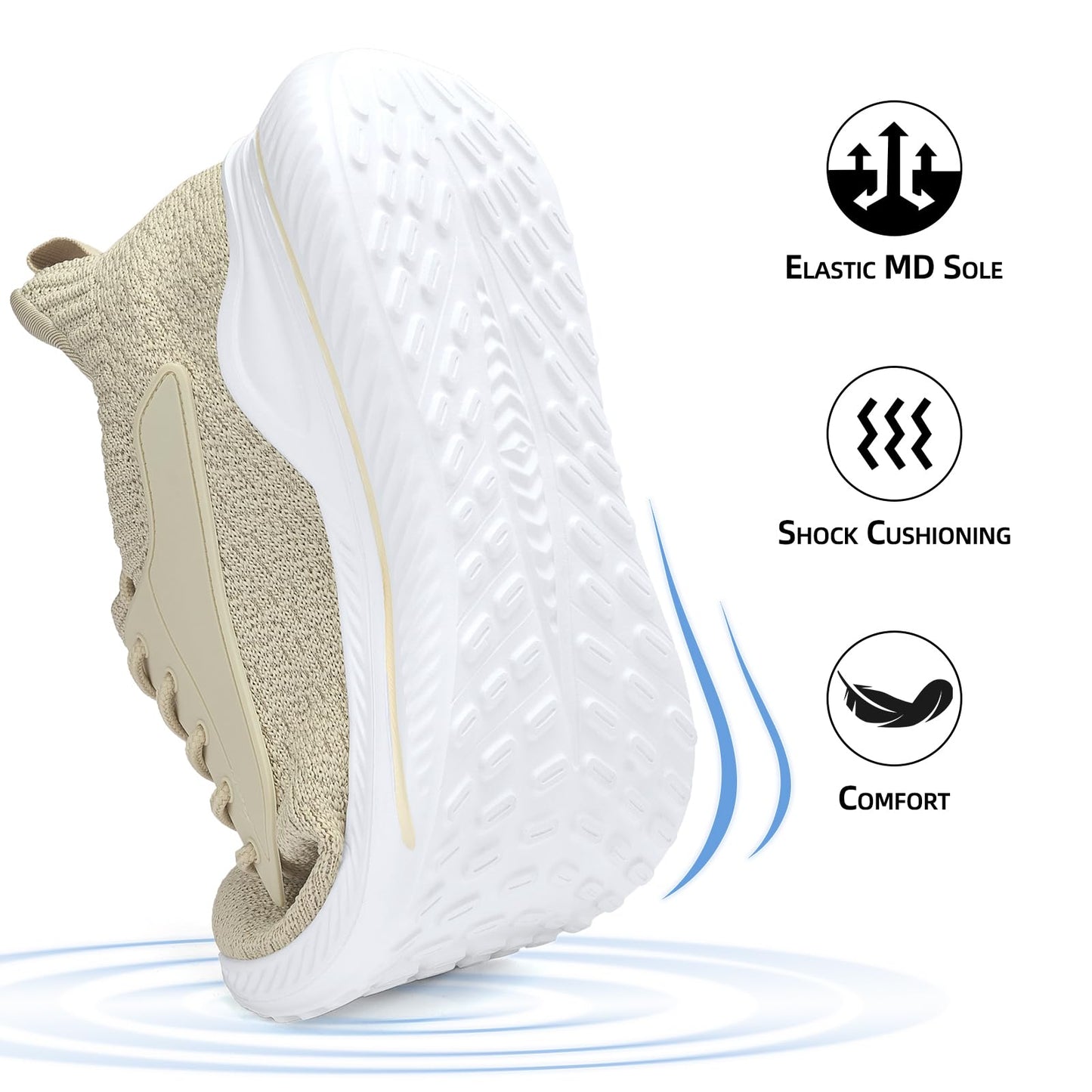 Mens Wide Sneakers Walking Shoes - Wide Slip on Tennis Shoes