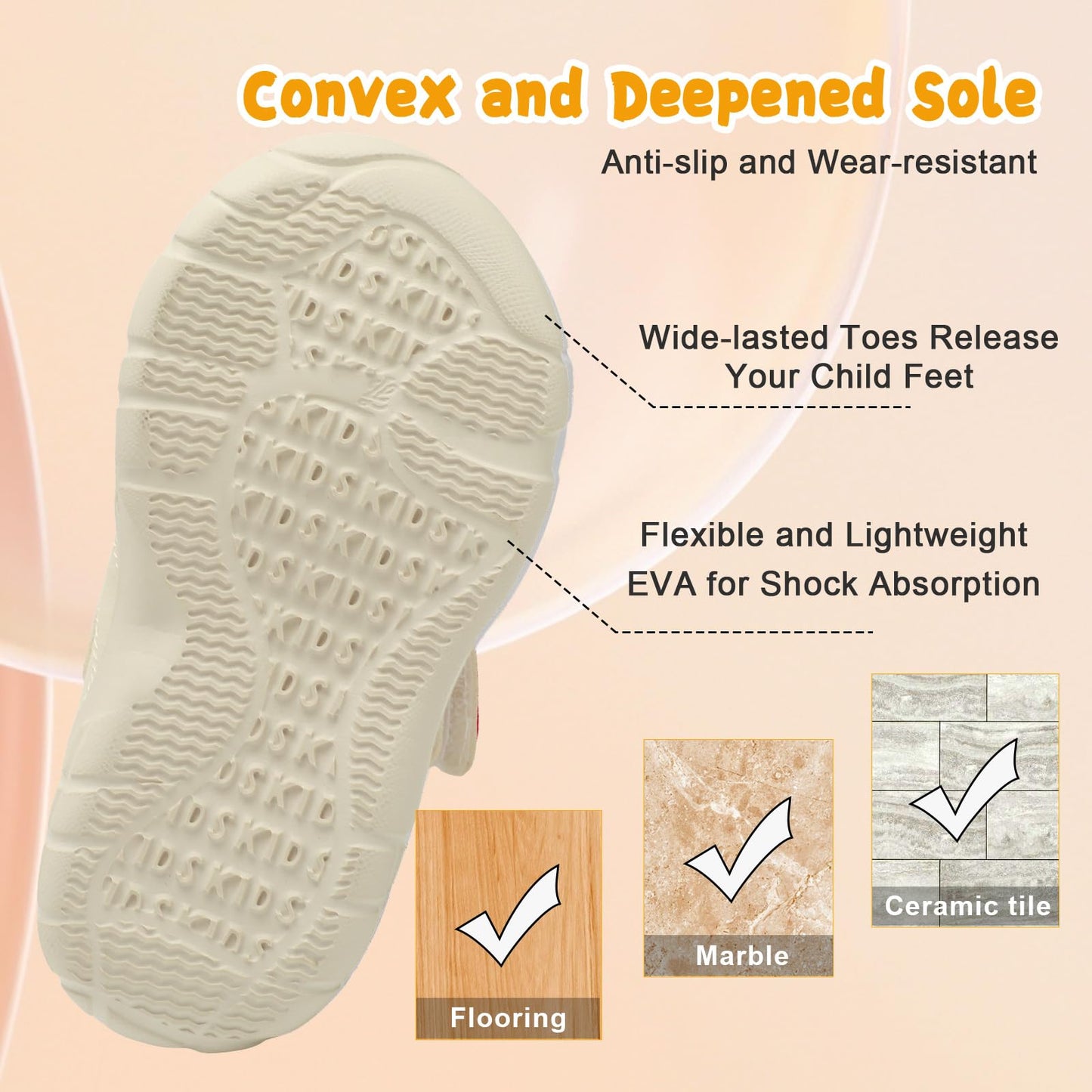 Kids Canvas Shoes Running Shoes for Girls Boys Wide Toe Box Barefoot Toddler Sneakers