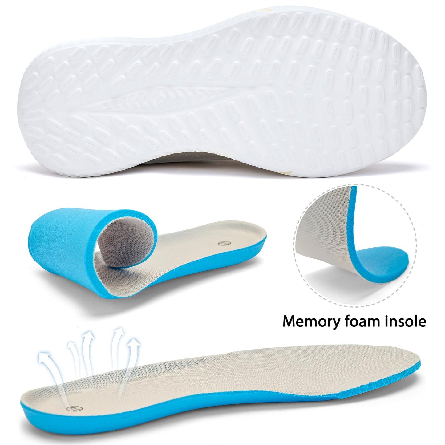 Mens Wide Sneakers Walking Shoes - Wide Slip on Tennis Shoes