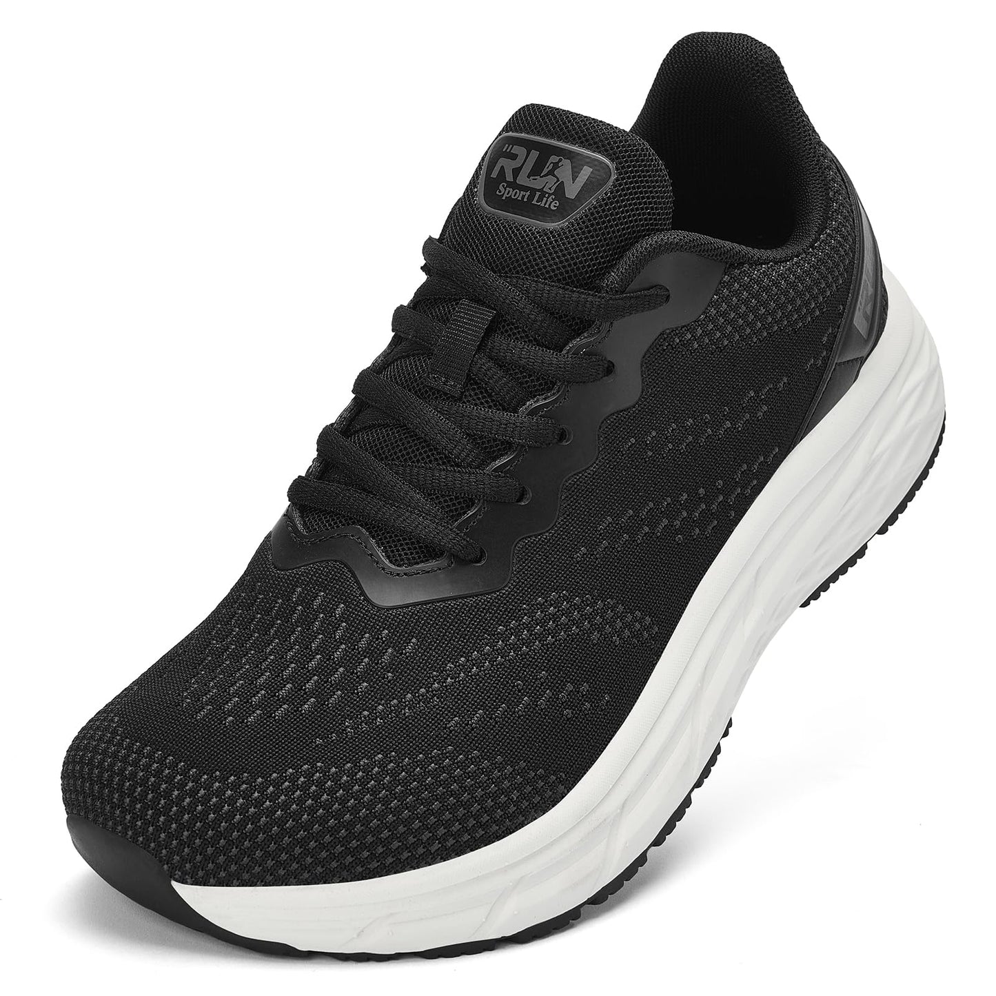 Wide Toe Box Shoes for Men Cushioned Road Running Shoe Non Slip Mens