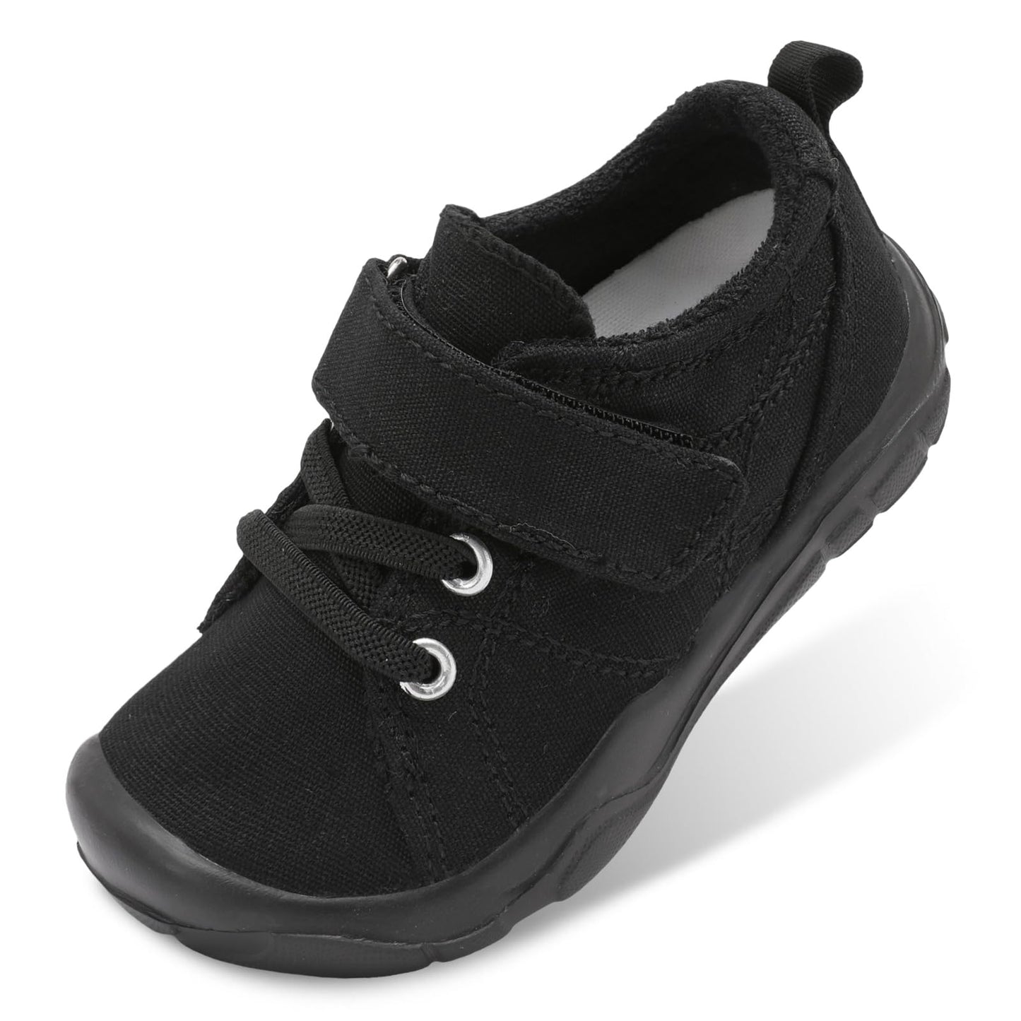 Kids Canvas Shoes Running Shoes for Girls Boys Wide Toe Box Barefoot Toddler Sneakers