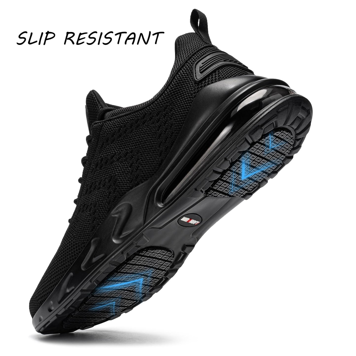Mens Non Slip Work Shoes Slip On Water Resistant Walking Sneakers
