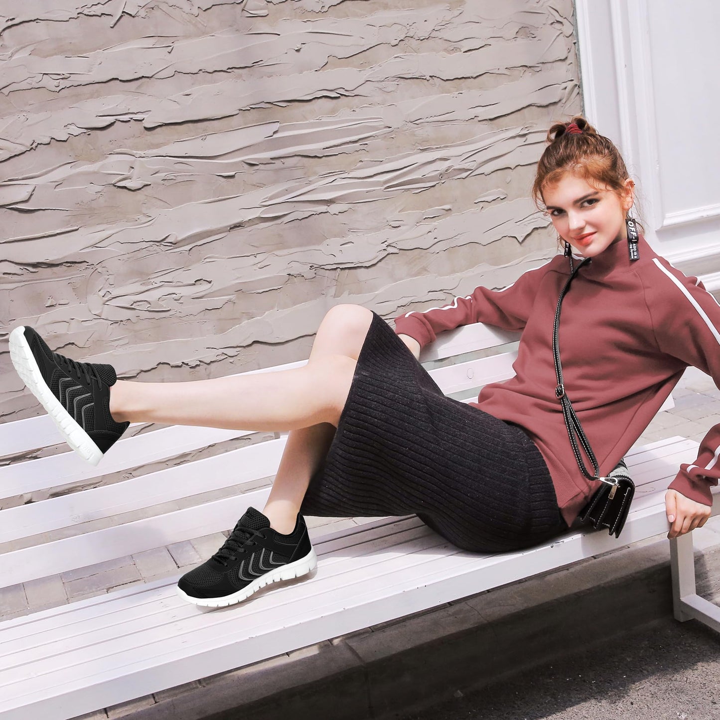 Womens Sneakers Fashion Walking Casual Lightweight Tennis Shoes