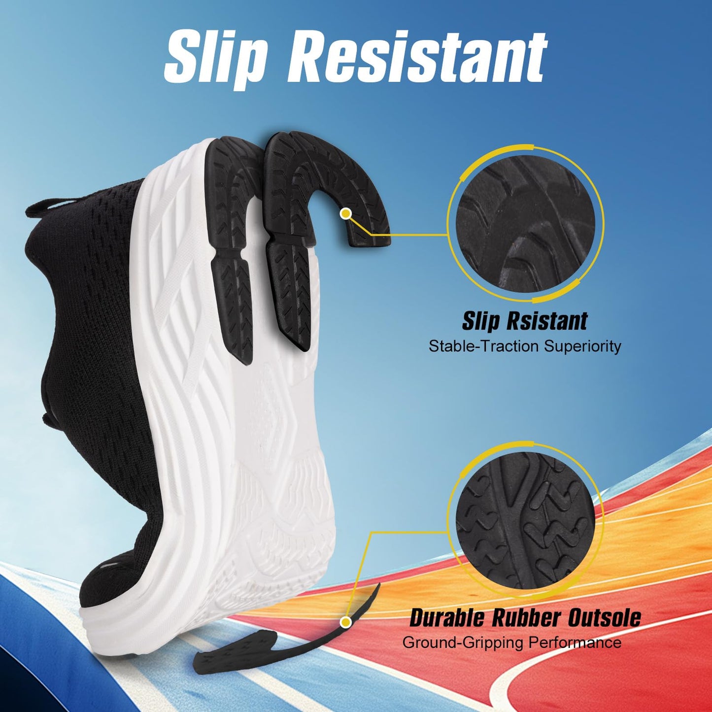 Wide Toe Box Shoes Women Sneakers Extra Wide Width Arch Support