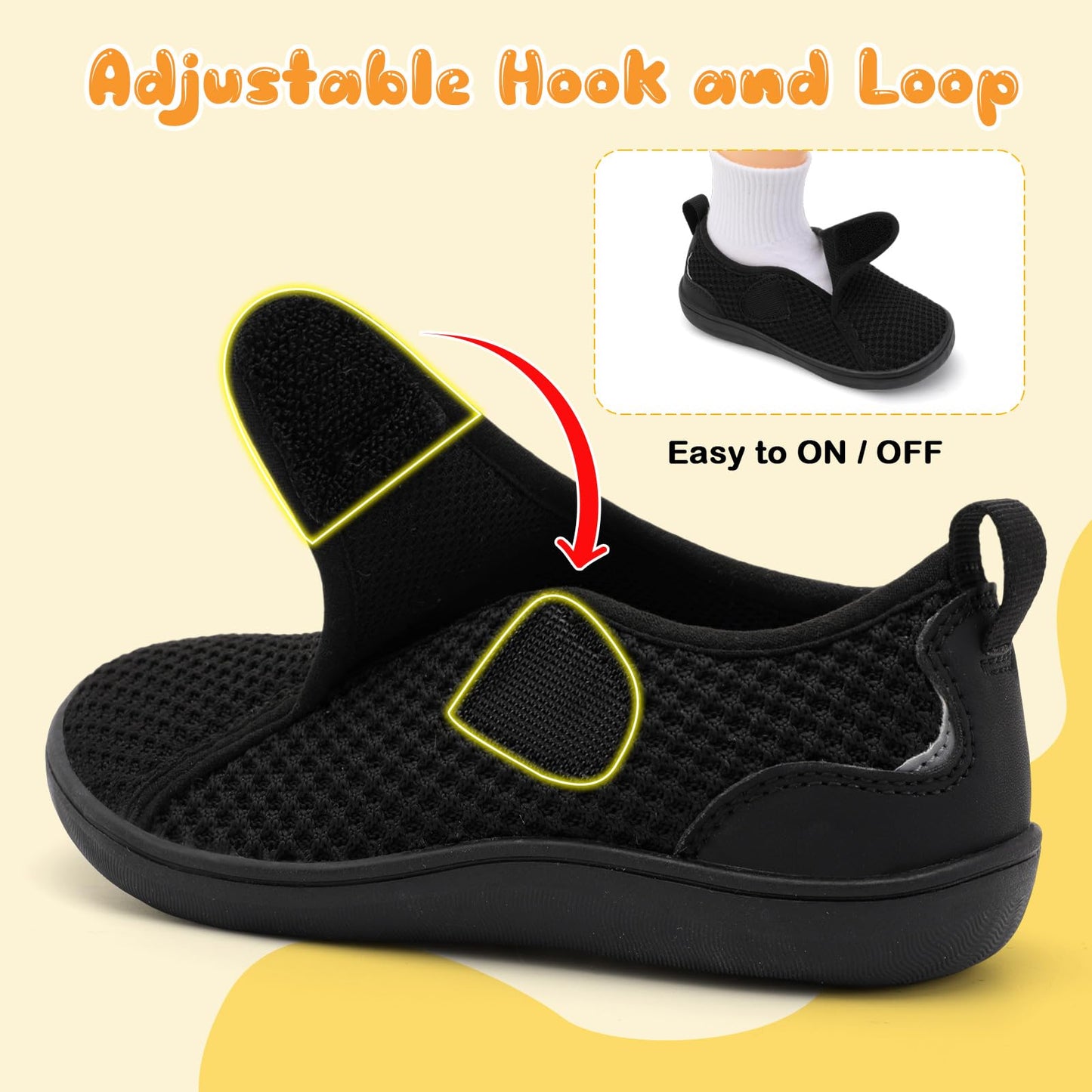 Toddler Shoes Boys Girls Wide Barefoot Shoes