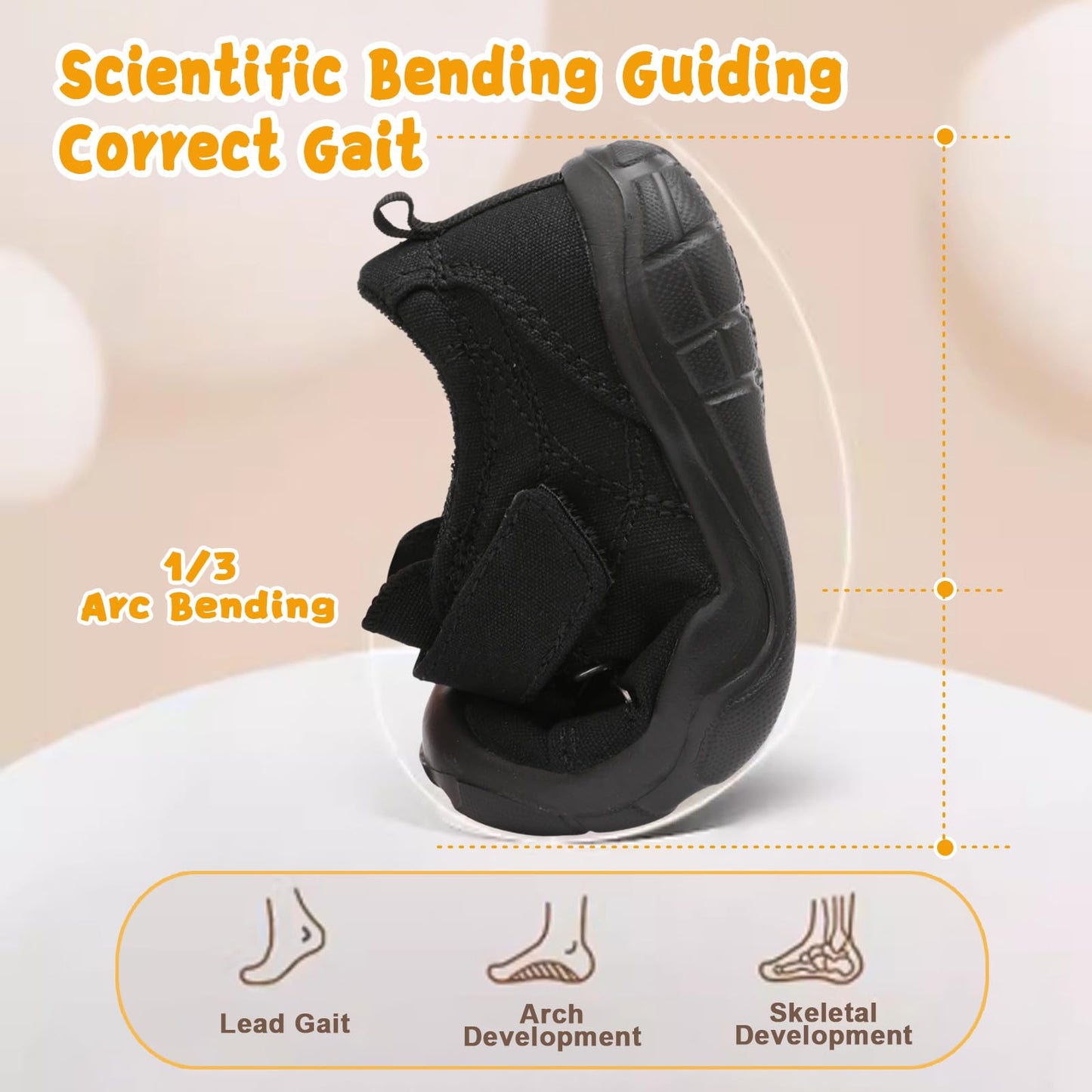 Kids Canvas Shoes Running Shoes for Girls Boys Wide Toe Box Barefoot Toddler Sneakers