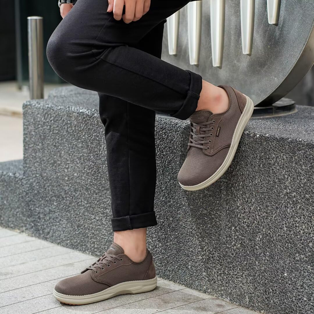 Men Wide Width Slip On Shoes Loafer with Arch Support Insoles Men Casual Shoes