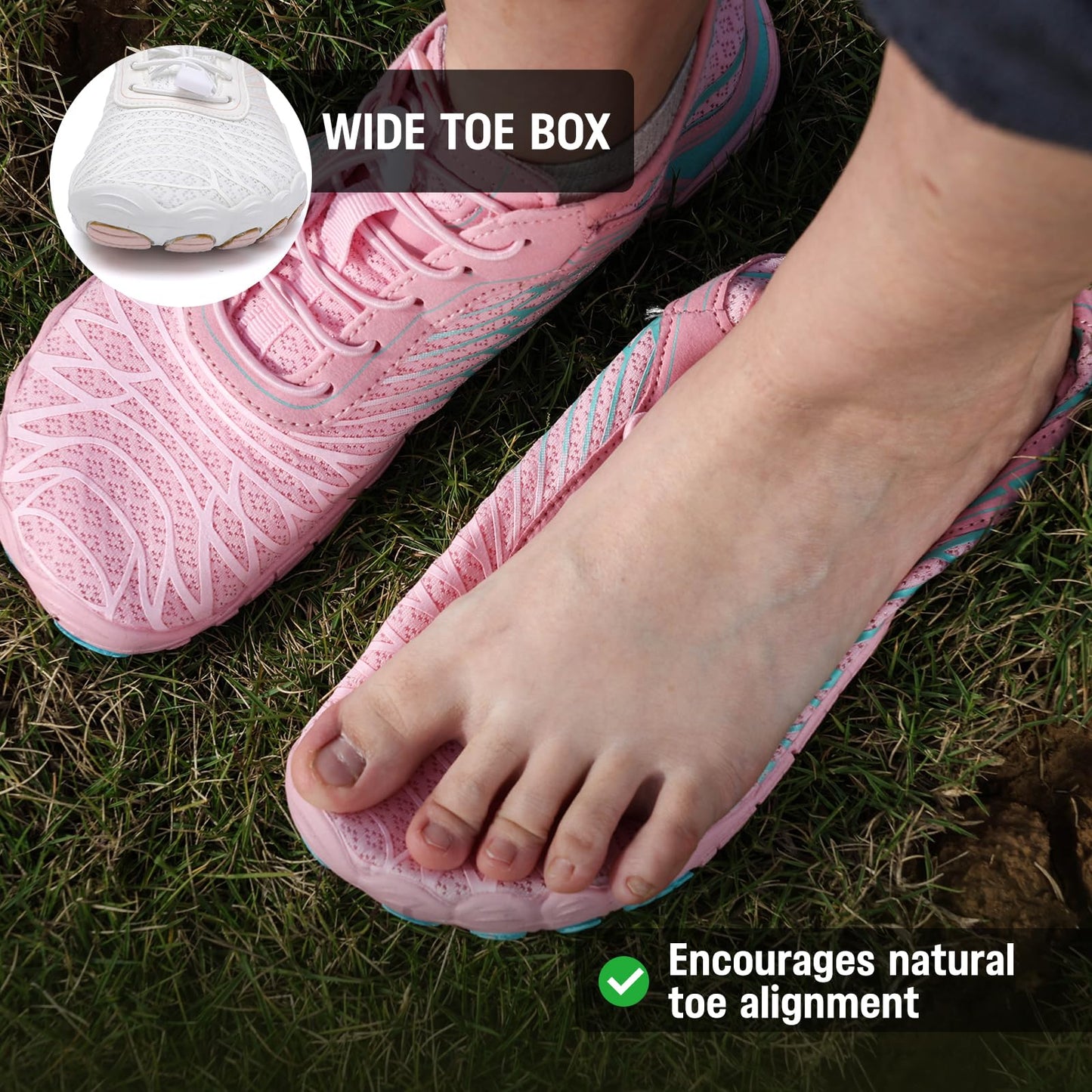 New Barefoot Shoes for Women Mens,Comfortable & Non-Slip Barefoot Vitality Shoe Women's Athletic Footwear,Wide Toe Box Water Shoe for Women Men