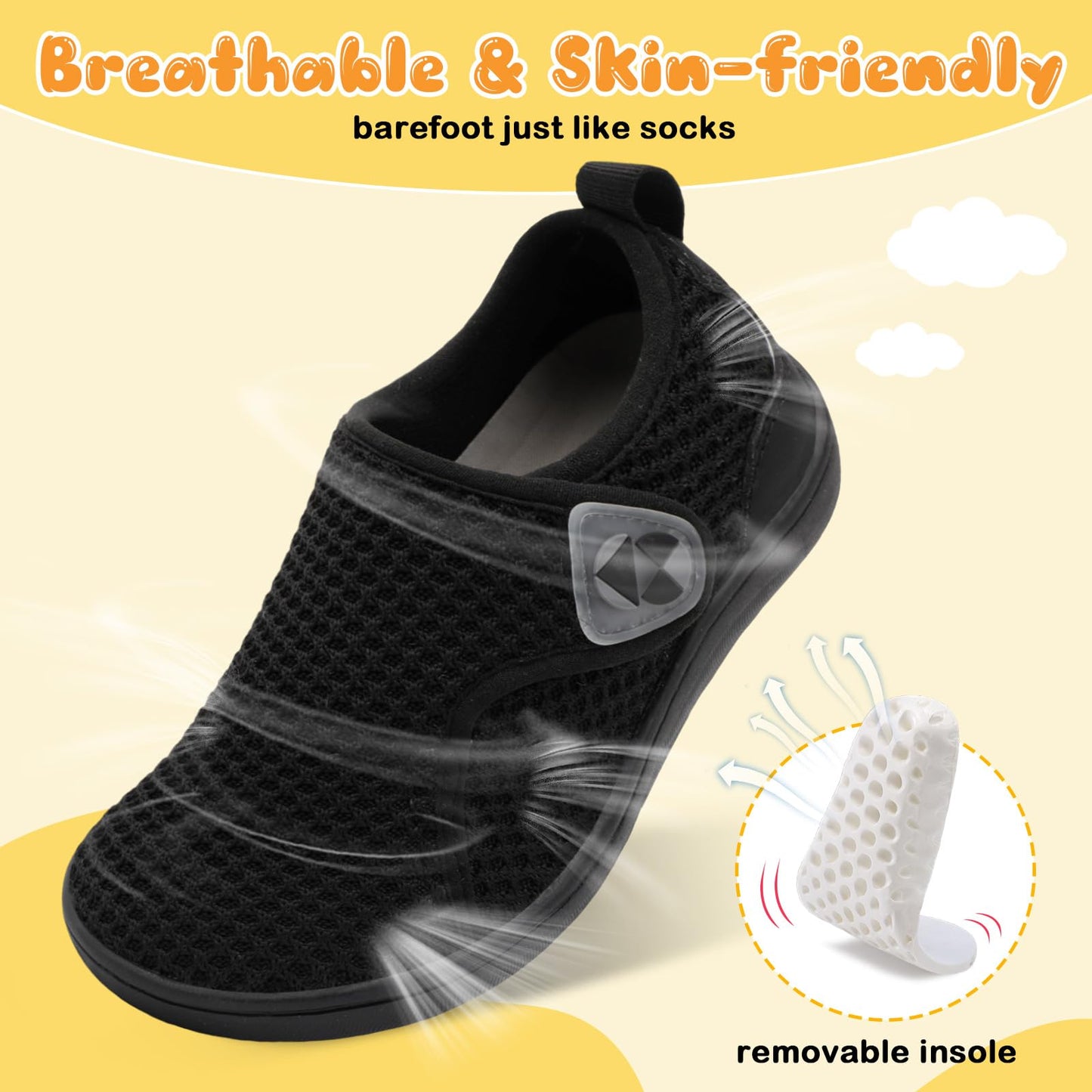 Toddler Shoes Boys Girls Wide Barefoot Shoes