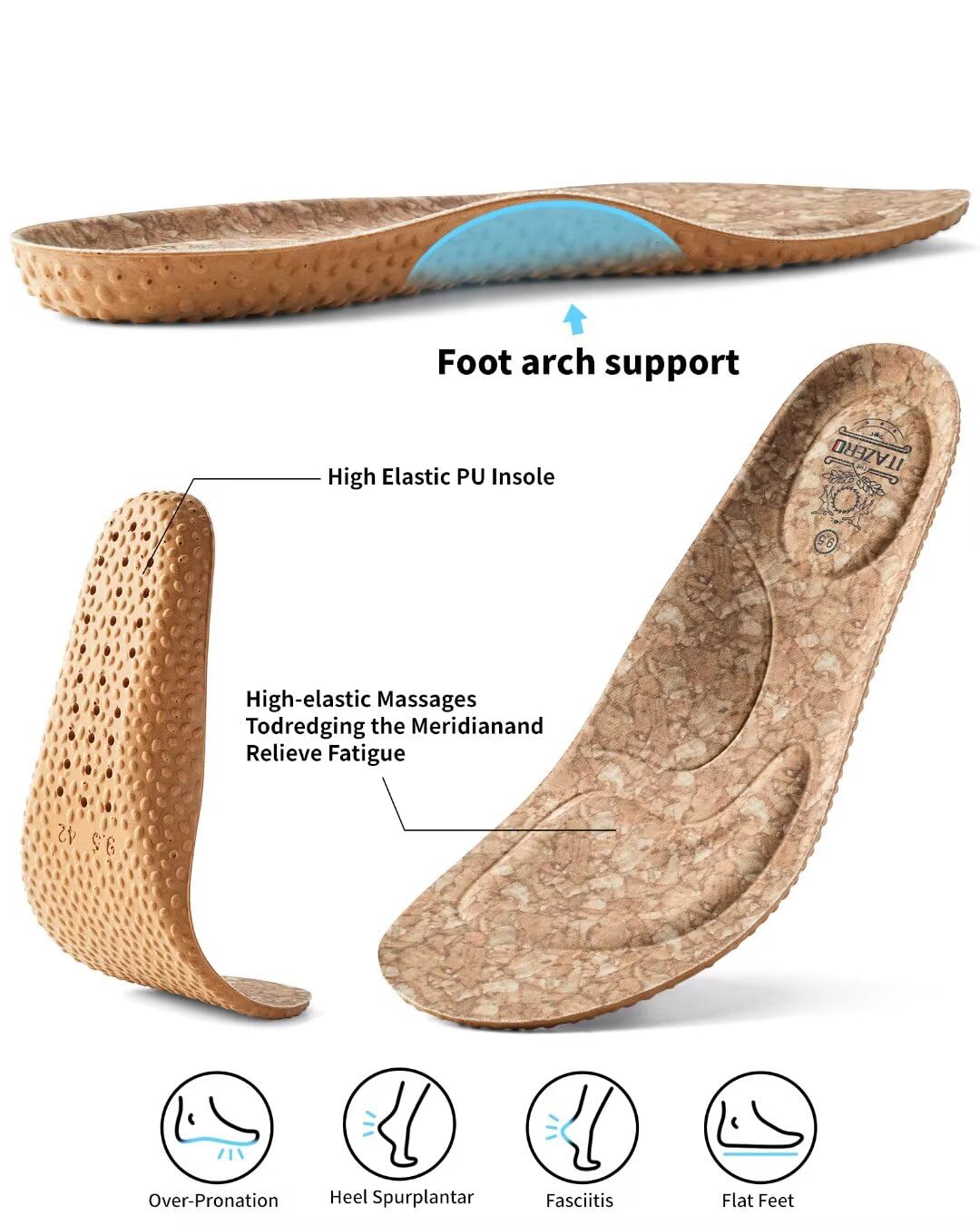 Men Wide Width Slip On Shoes Loafer with Arch Support Insoles Men Casual Shoes