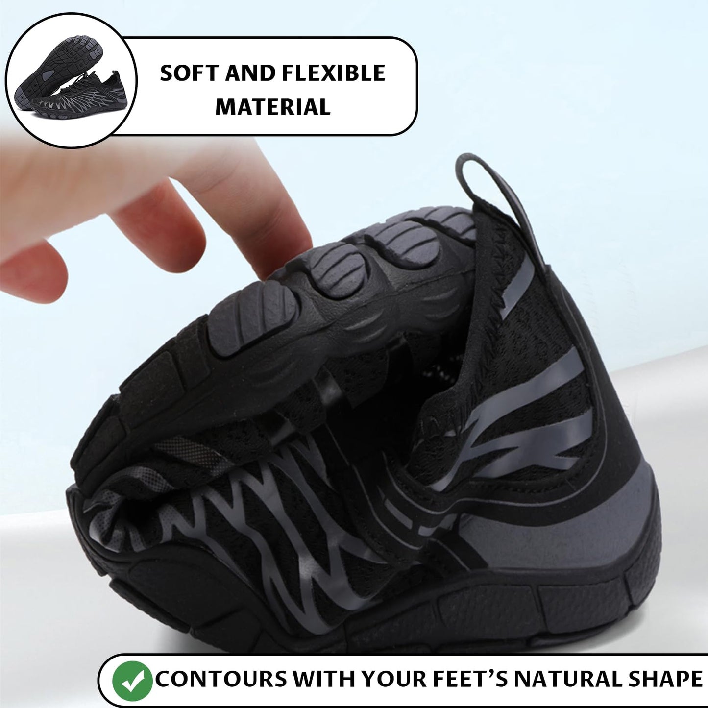 New Barefoot Shoes for Women Mens,Comfortable & Non-Slip Barefoot Vitality Shoe Women's Athletic Footwear,Wide Toe Box Water Shoe for Women Men