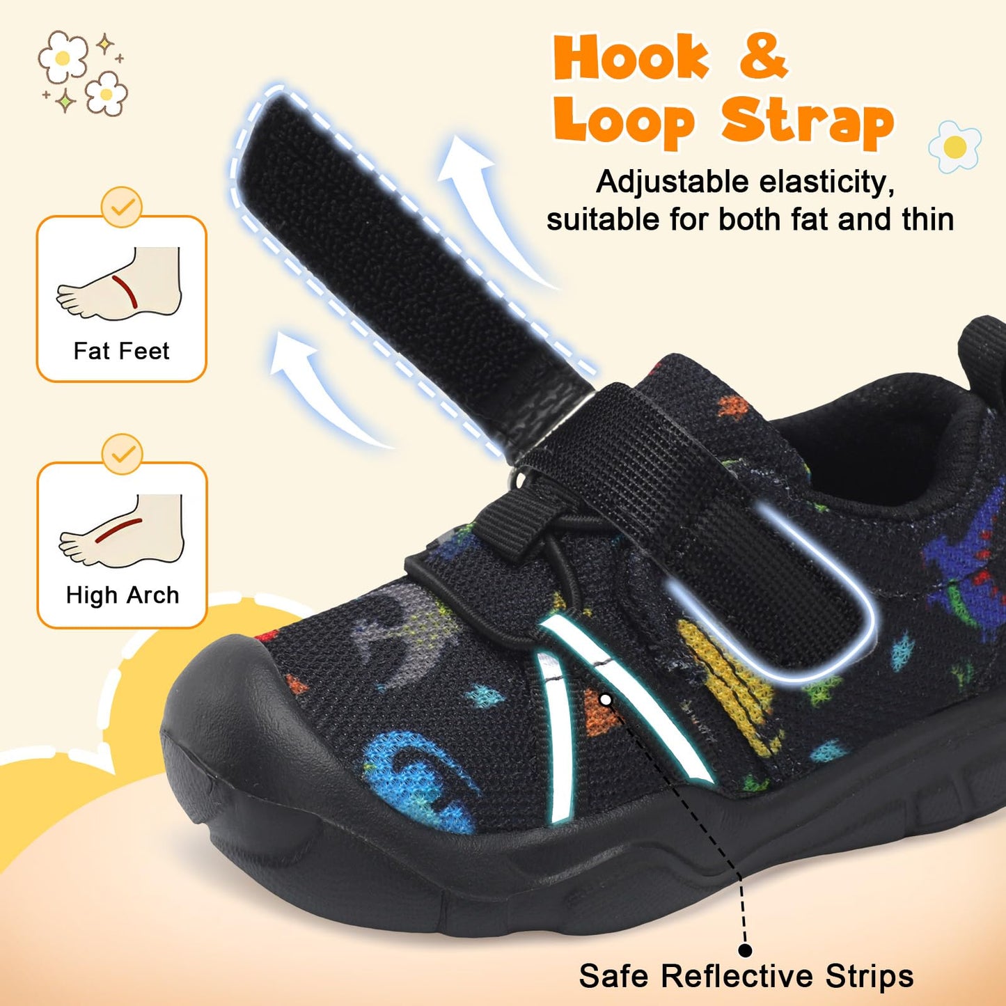 Toddler Sneakers Wide Toddler Shoes Boys Girls Tennis Shoes