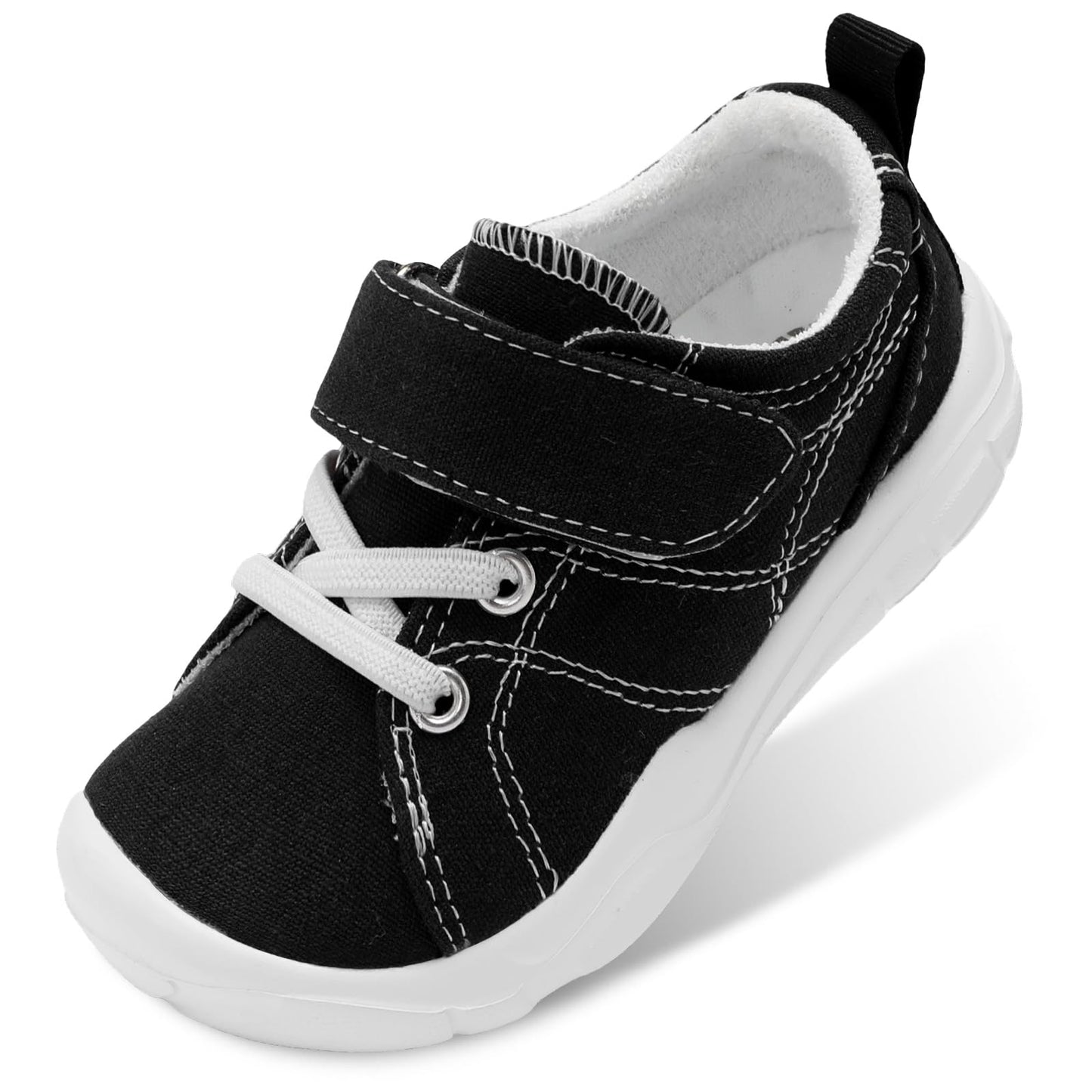 Kids Canvas Shoes Running Shoes for Girls Boys Wide Toe Box Barefoot Toddler Sneakers