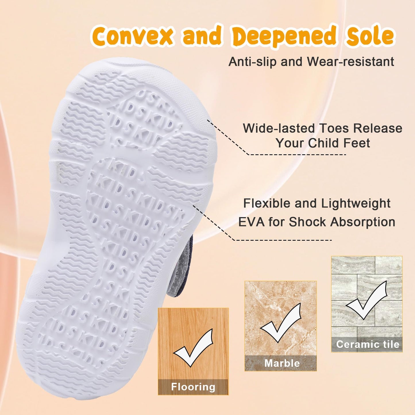 Kids Canvas Shoes Running Shoes for Girls Boys Wide Toe Box Barefoot Toddler Sneakers