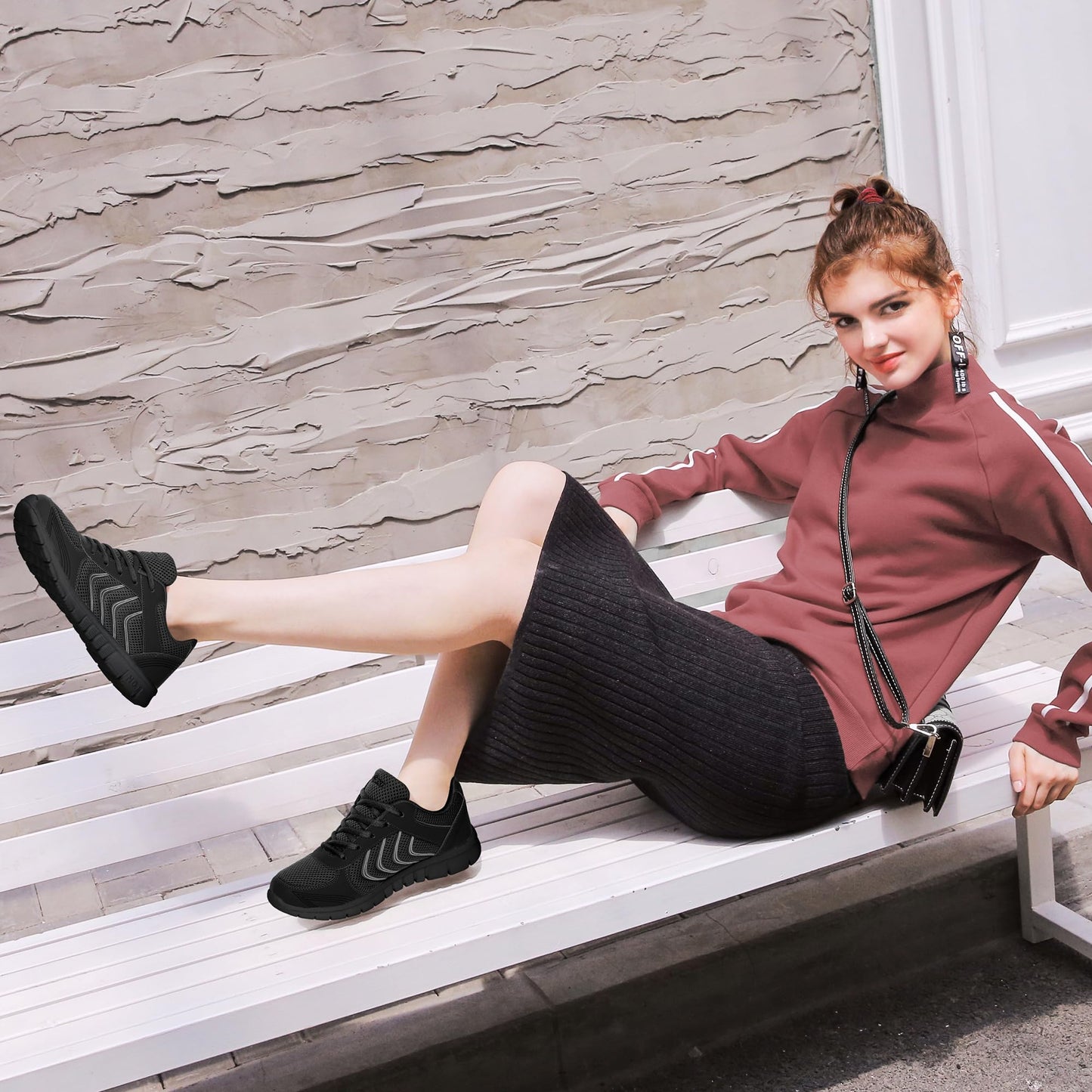 Womens Sneakers Fashion Walking Casual Lightweight Tennis Shoes