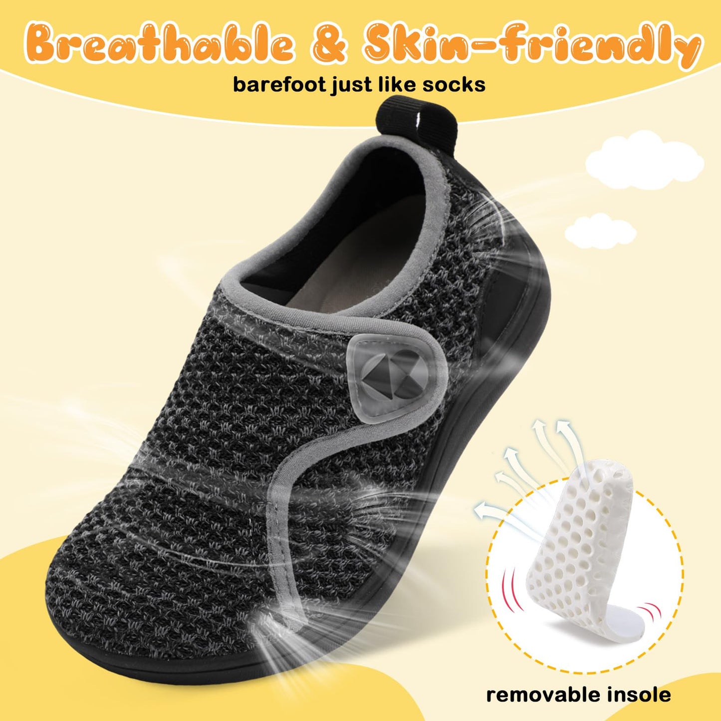 Toddler Shoes Boys Girls Wide Barefoot Shoes