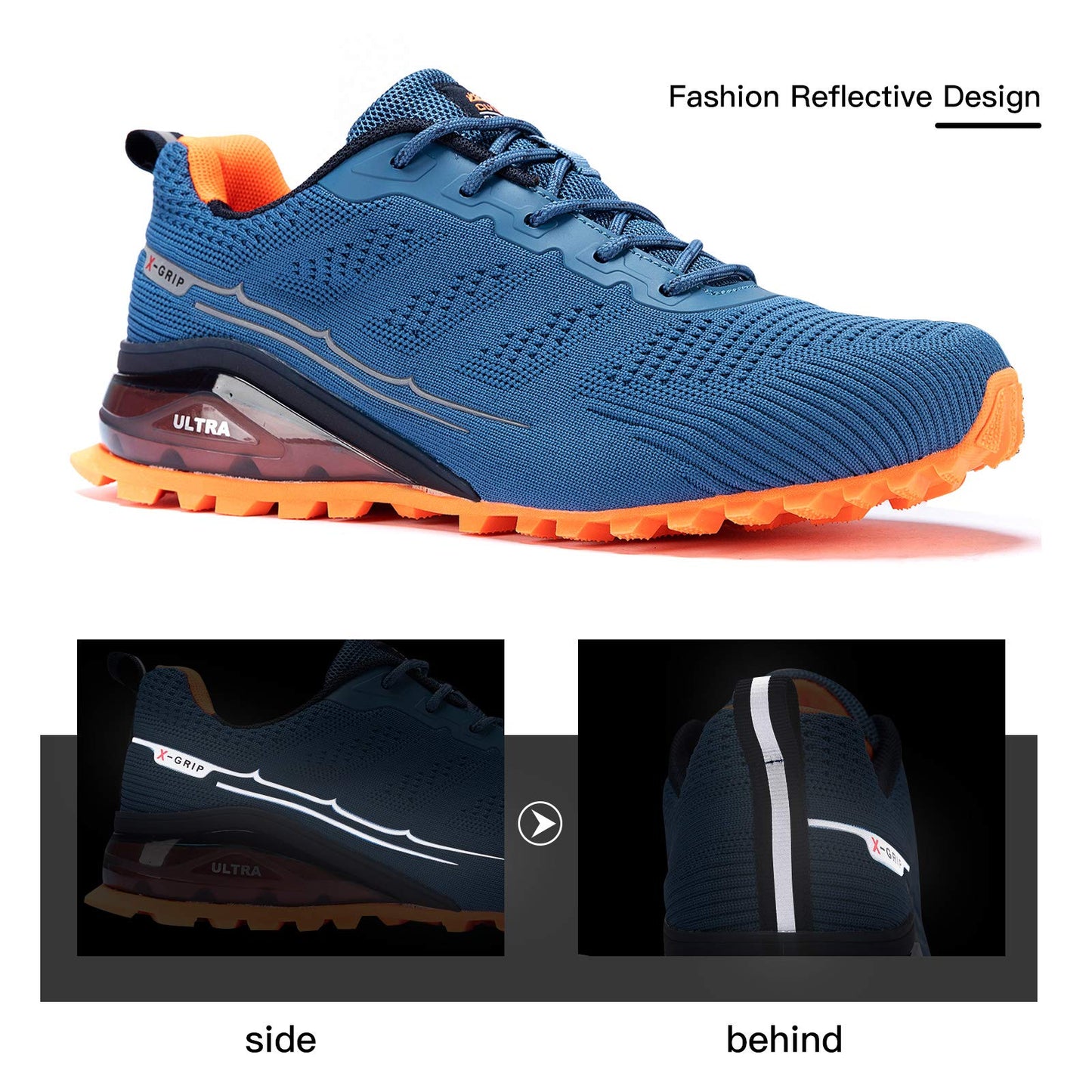 Men's Trail Running Shoes Fashion Walking Hiking Sneakers for Men Tennis