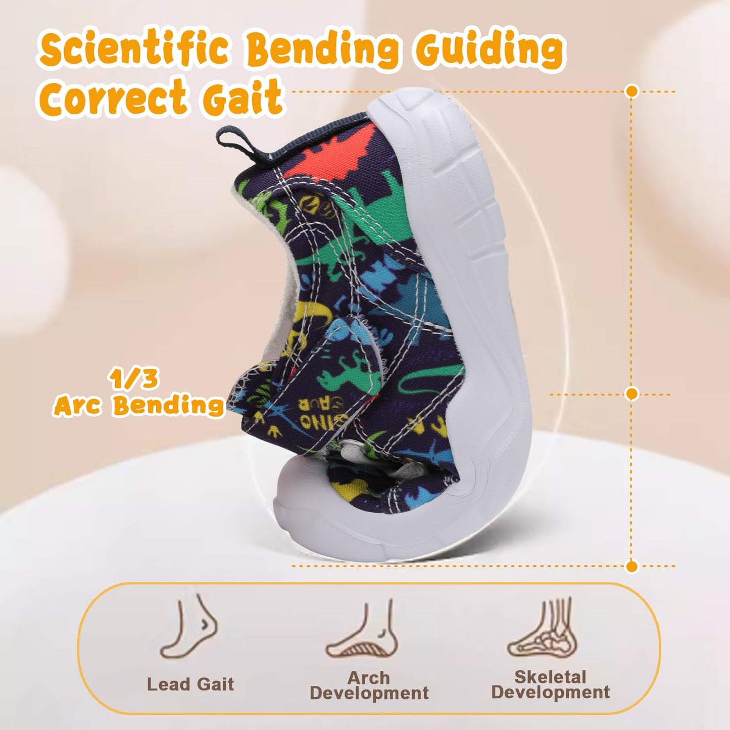 Kids Canvas Shoes Running Shoes for Girls Boys Wide Toe Box Barefoot Toddler Sneakers