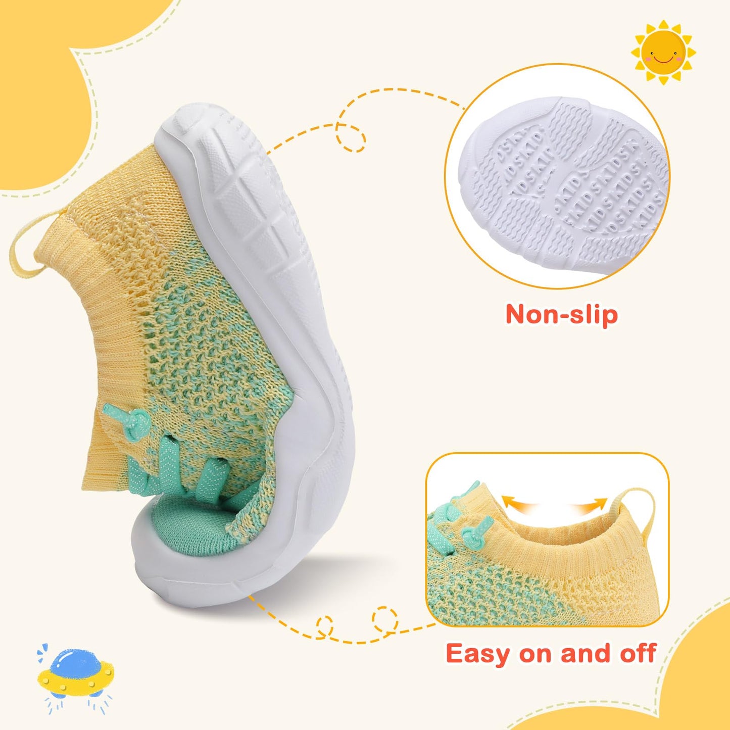 Toddler Shoes Boys Girls Barefoot Shoes Kids Breathable Sneakers