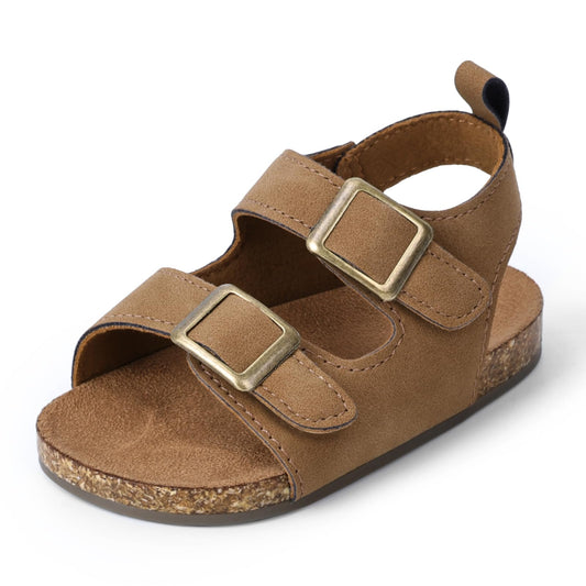 Toddler Sandals for Boys & Girls with Adjustable Hook-and-Loop Straps, Lightweight Open-Toe Design for Beach