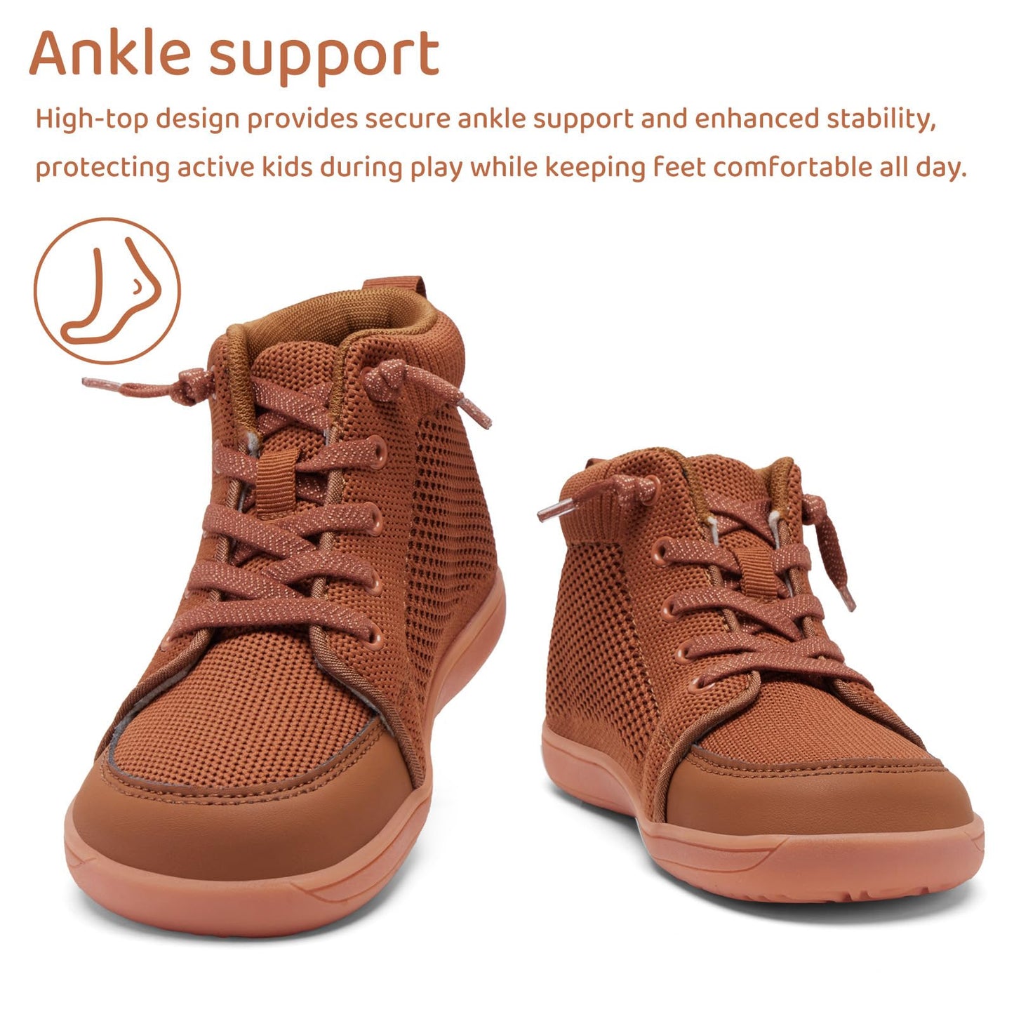 Toddler Little Kids Wide Barefoot Shoes Girls Boys Lightweight Boots
