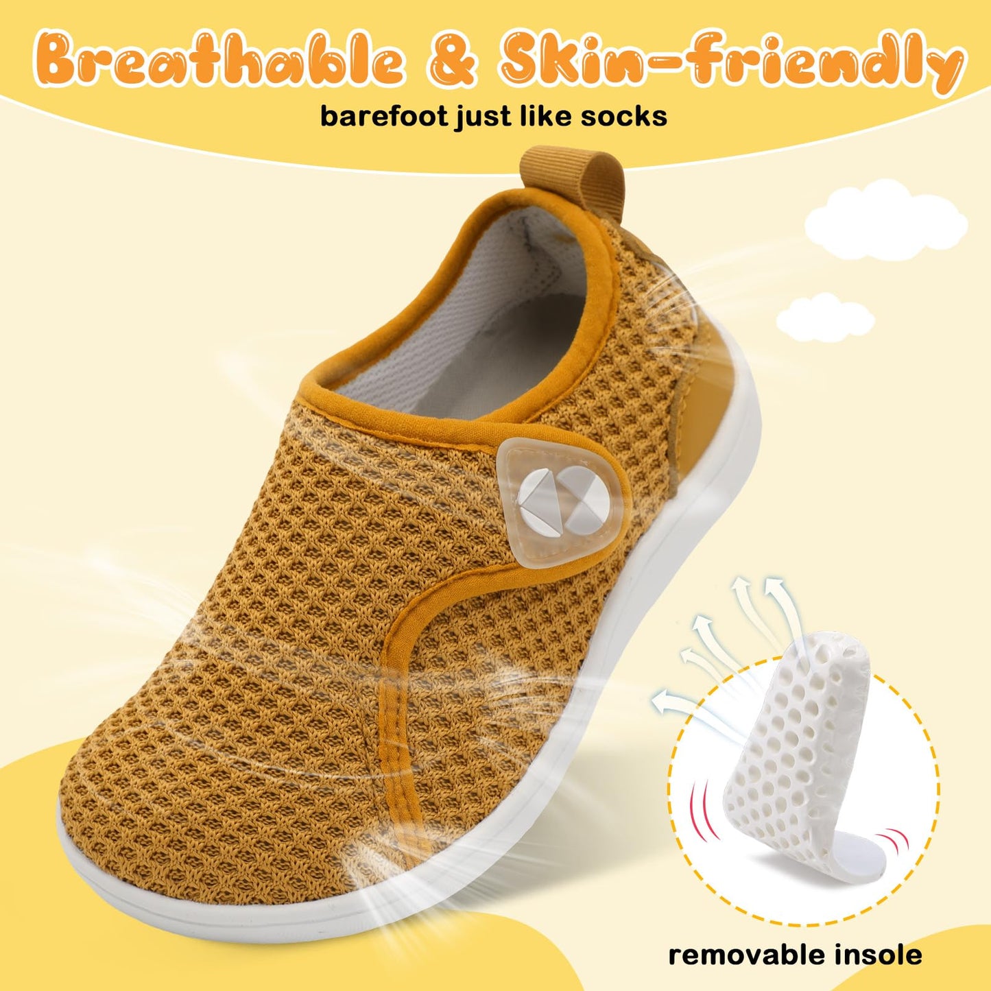 Toddler Shoes Boys Girls Wide Barefoot Shoes