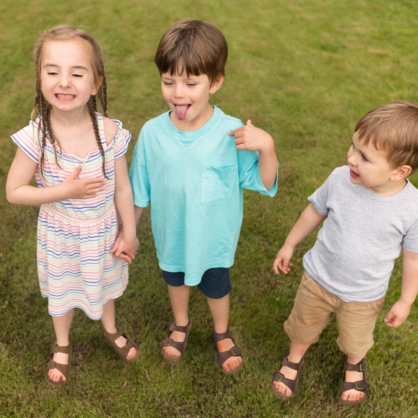 Toddler Sandals for Boys & Girls with Adjustable Hook-and-Loop Straps, Lightweight Open-Toe Design for Beach