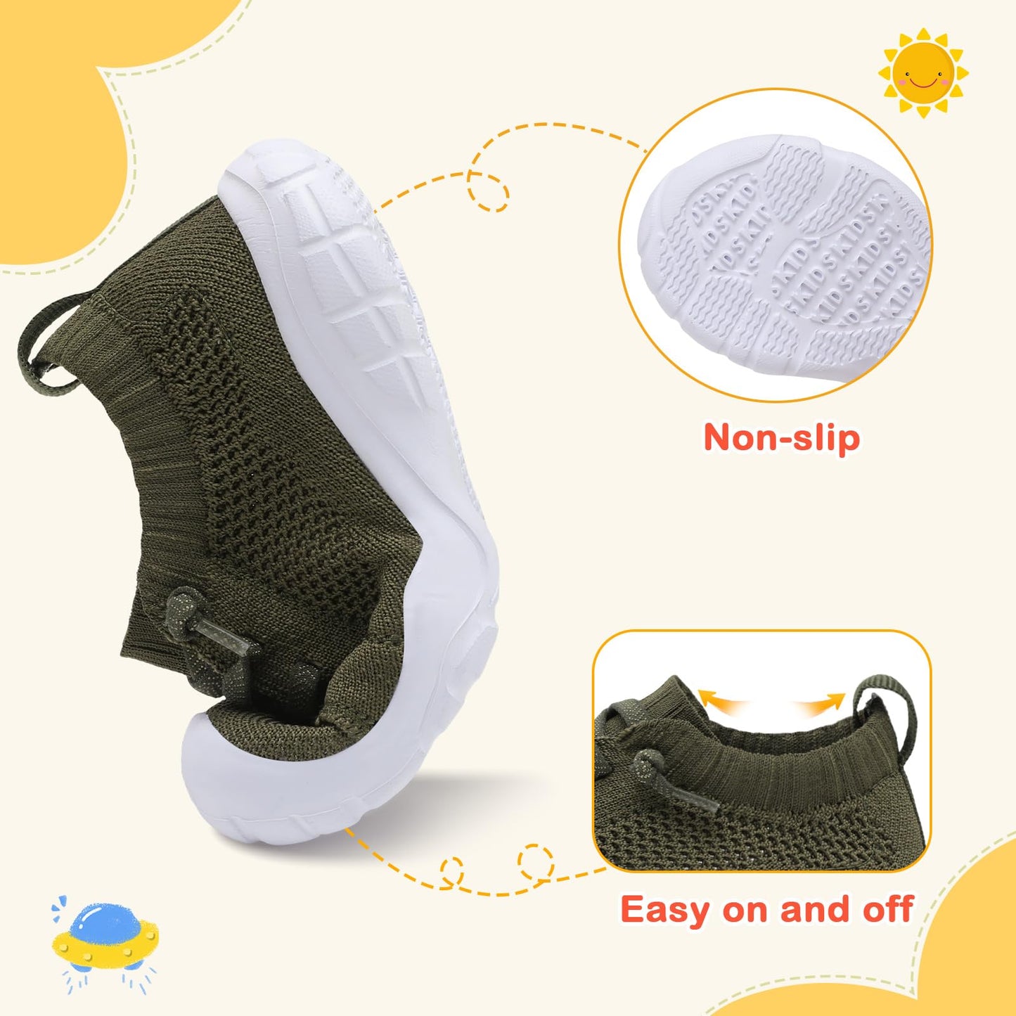Toddler Shoes Boys Girls Barefoot Shoes Kids Breathable Sneakers
