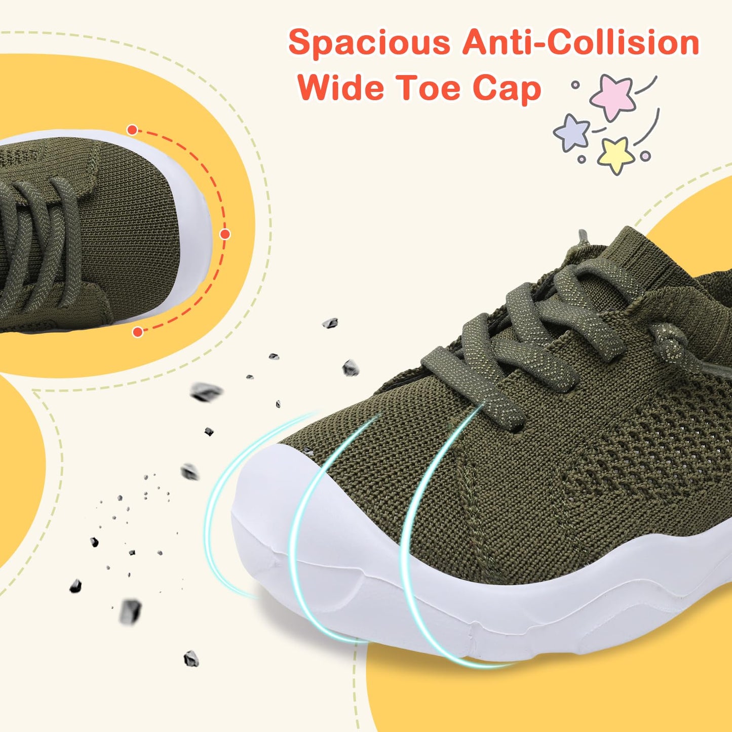 Toddler Shoes Boys Girls Barefoot Shoes Kids Breathable Sneakers