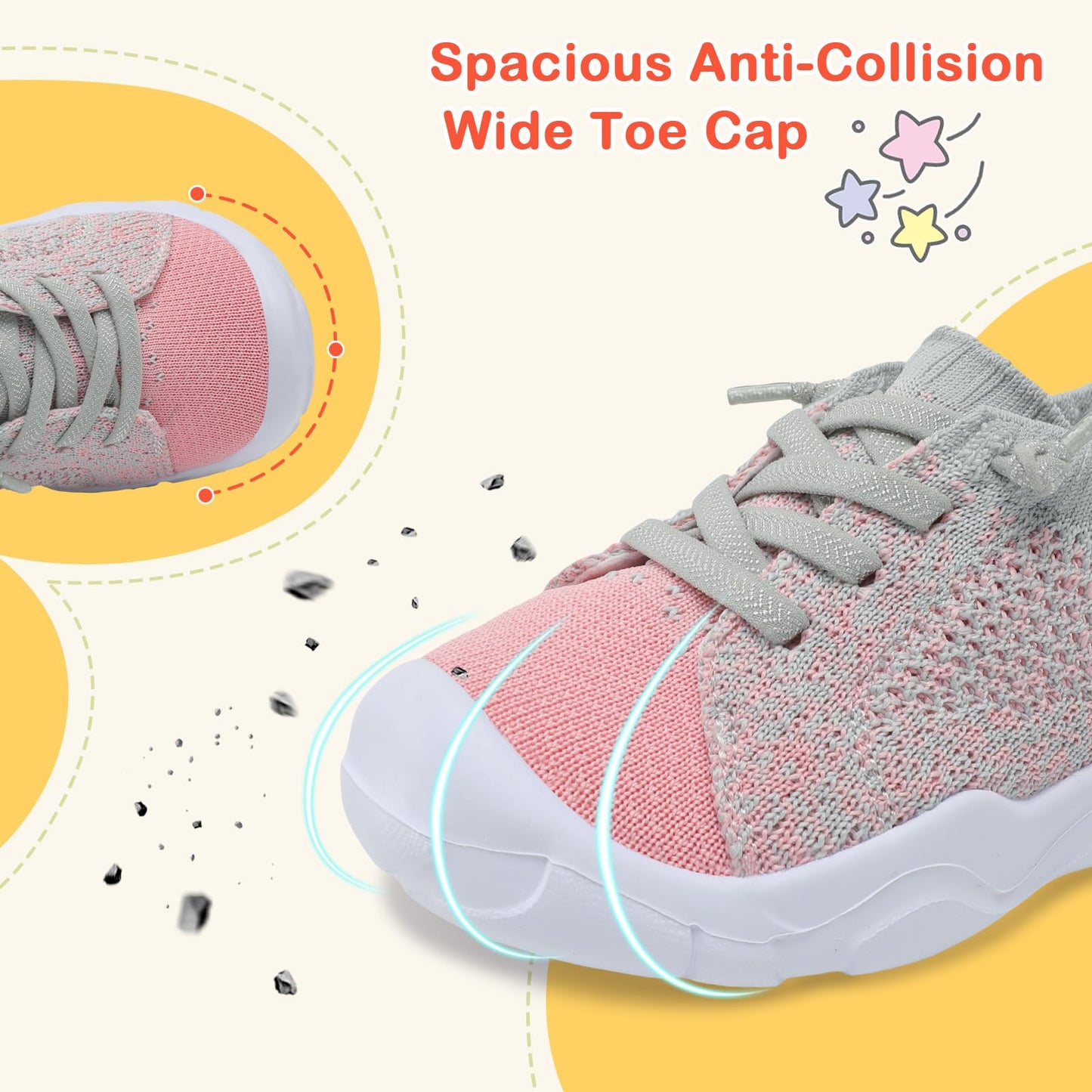 Toddler Shoes Boys Girls Barefoot Shoes Kids Breathable Sneakers