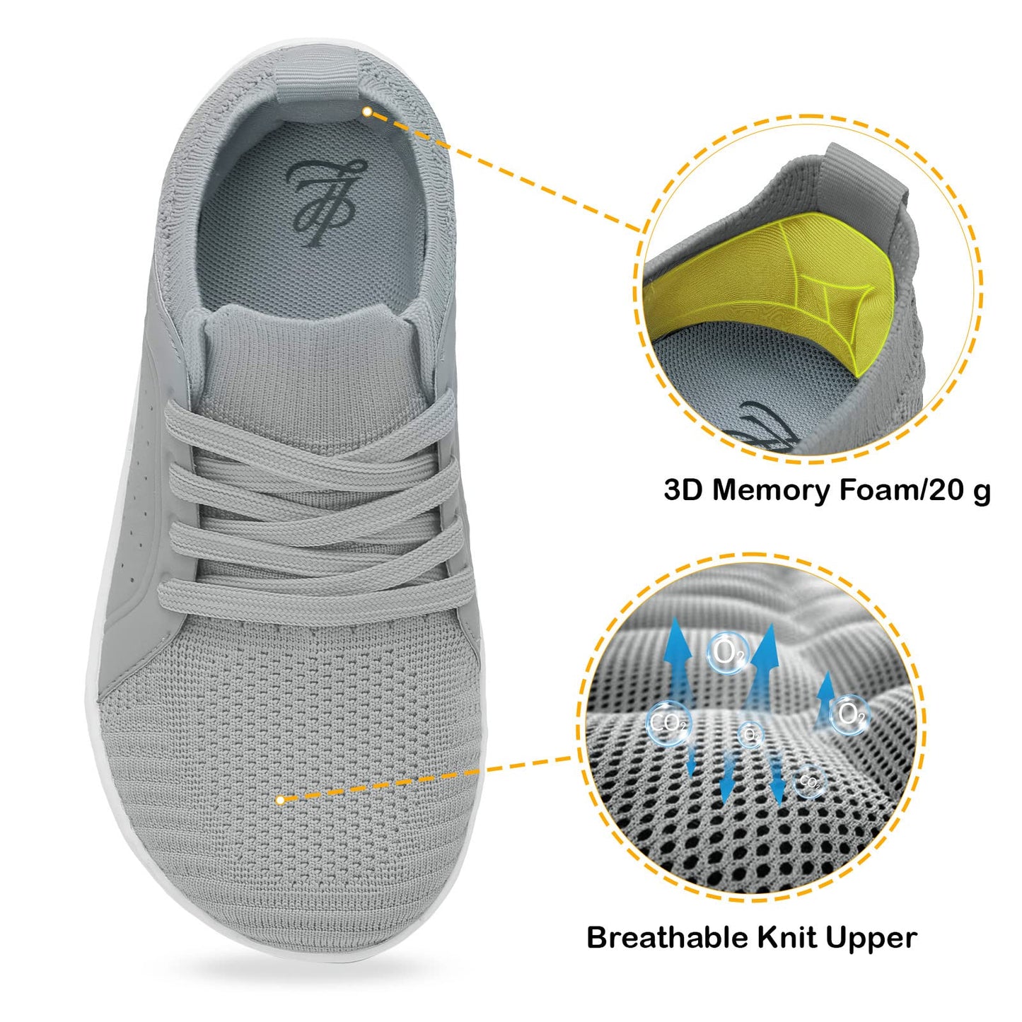 Womens Walking Shoes Wide Toe Barefoot Shoes Breathable Minimalist Zero Drop Sneakers