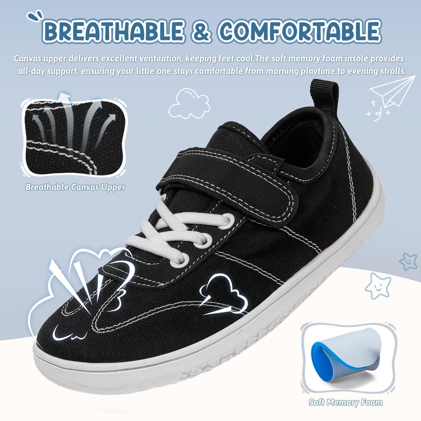 Kids Wide Toe Box Barefoot Shoes