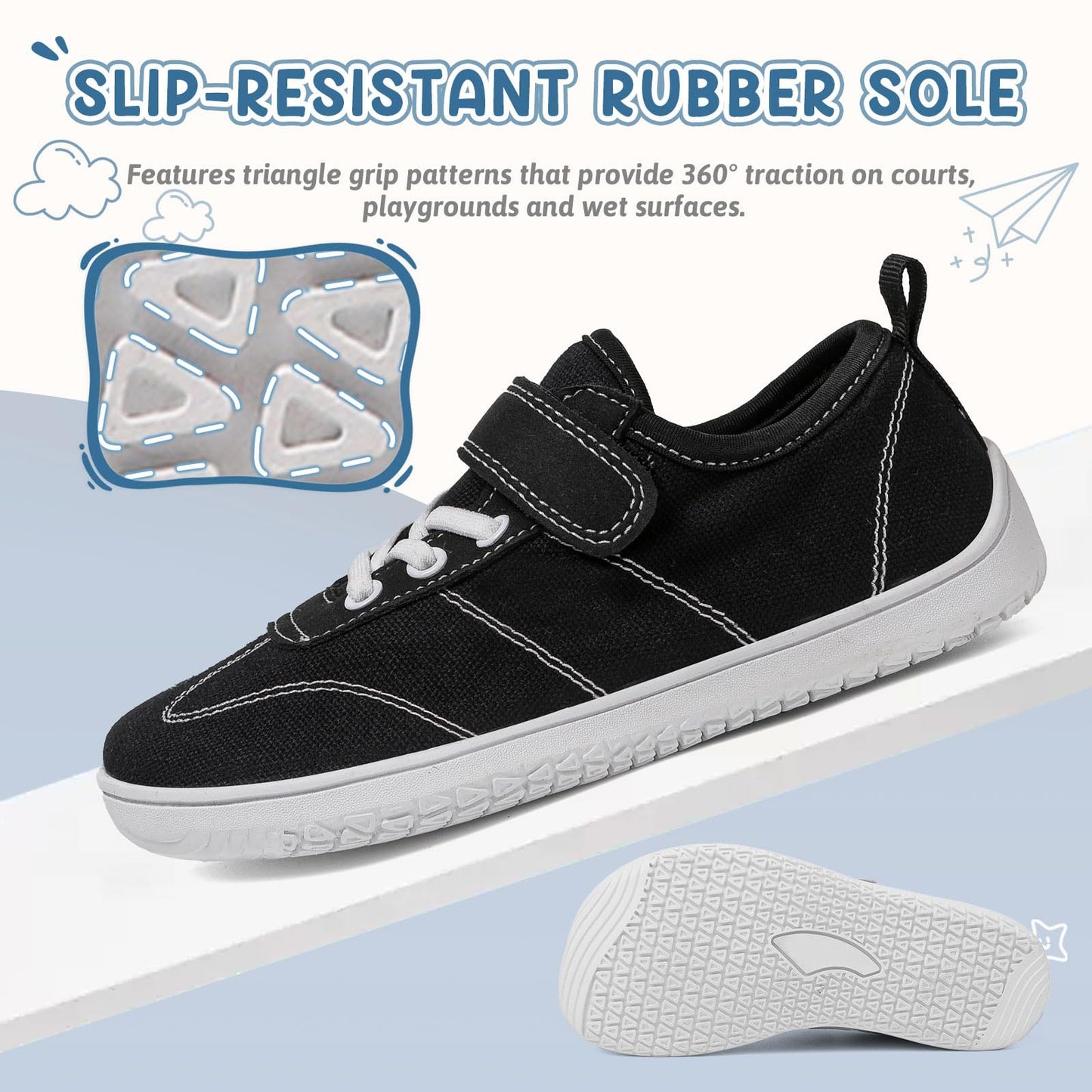 Kids Wide Toe Box Barefoot Shoes